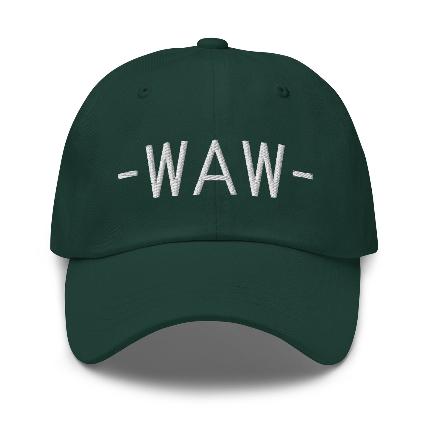 Souvenir Baseball Cap - White • WAW Warsaw • YHM Designs - Image 17