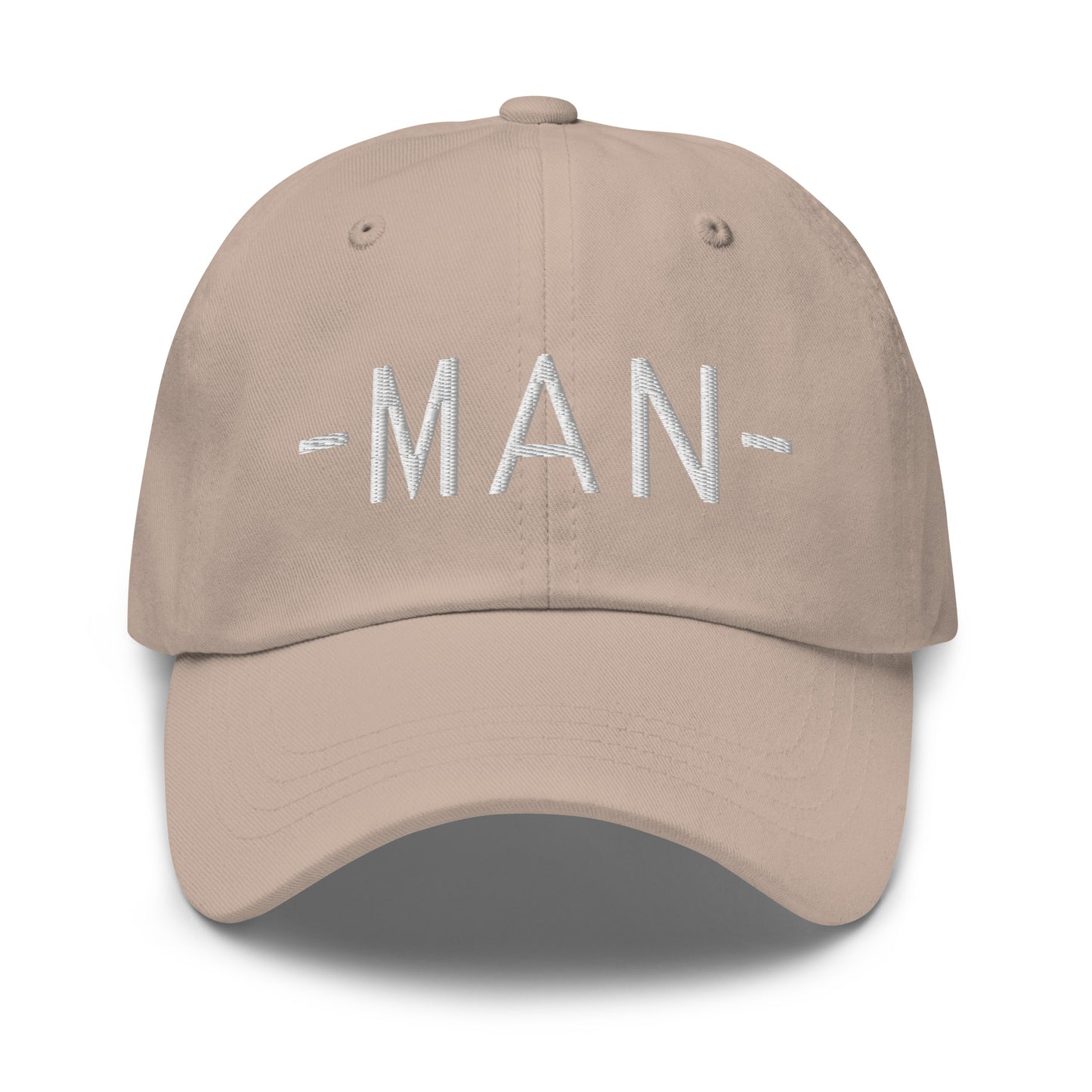 MAN Manchester Baseball Cap • Minimalist Lettering in White • YHM Designs - Image 23