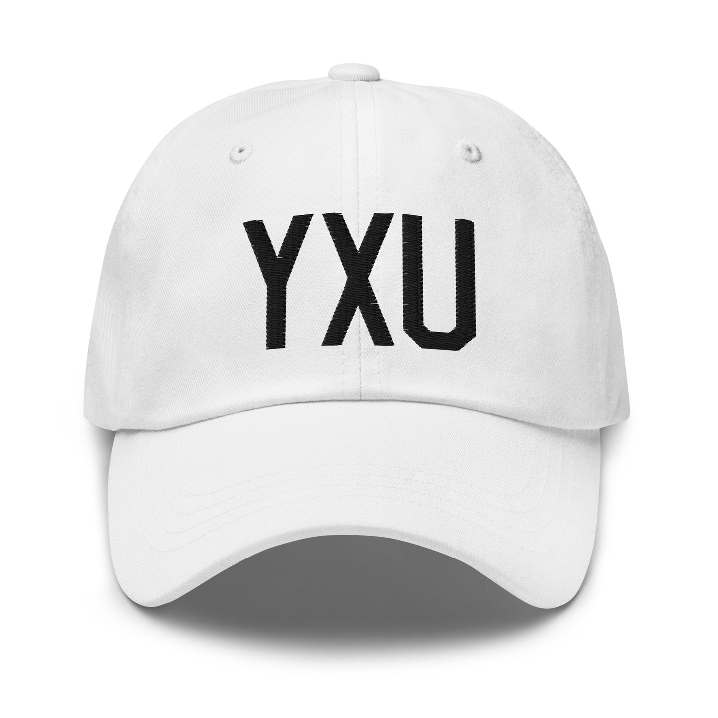 Airport Code Baseball Cap - Black • YXU London • YHM Designs - Image 18