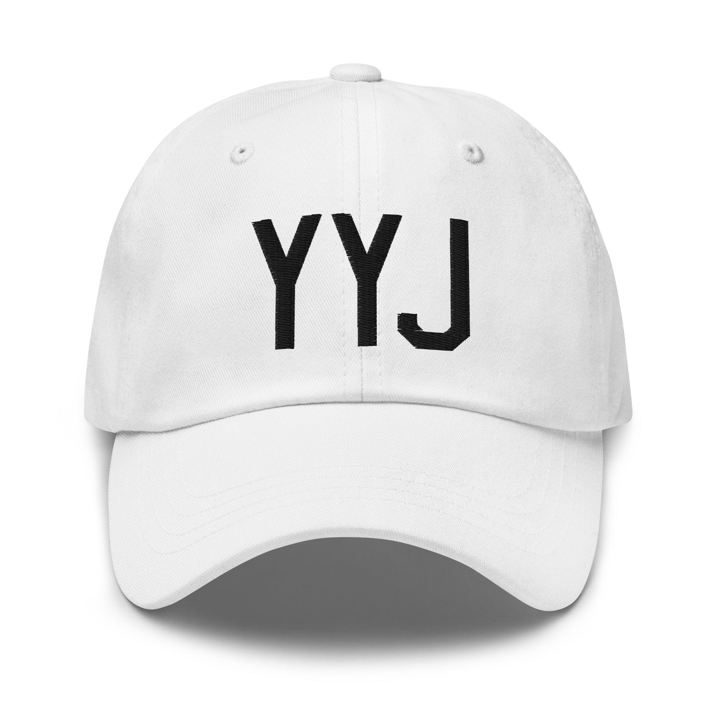 Airport Code Baseball Cap - Black • YYJ Victoria • YHM Designs - Image 18