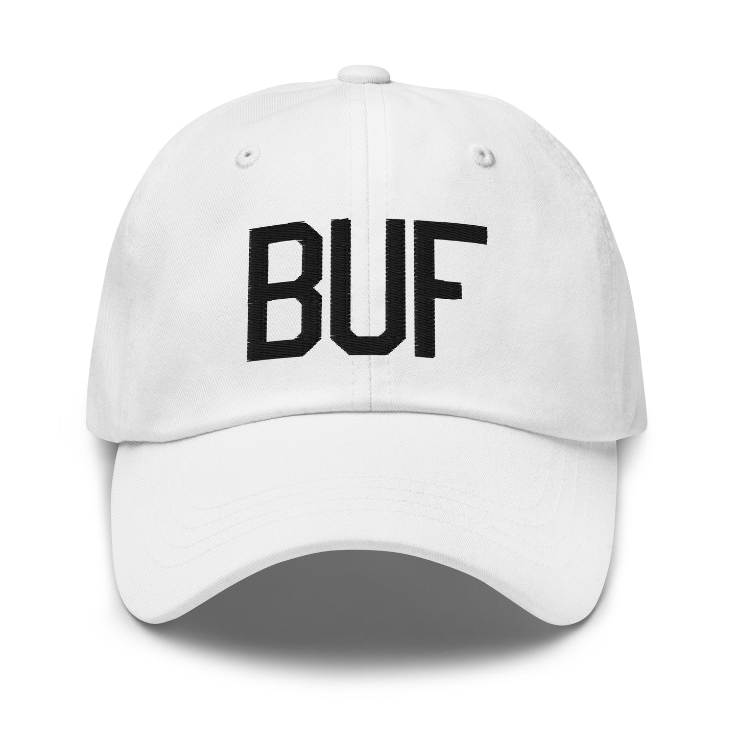 Airport Code Baseball Cap - Black • BUF Buffalo • YHM Designs - Image 18