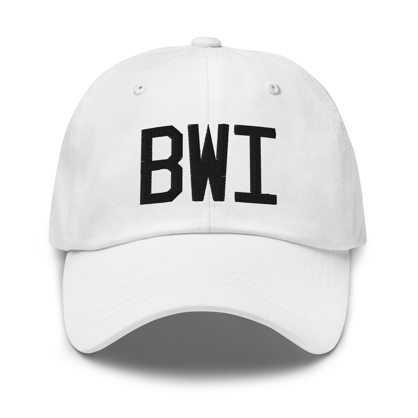 Airport Code Baseball Cap - Black • BWI Baltimore • YHM Designs - Image 18