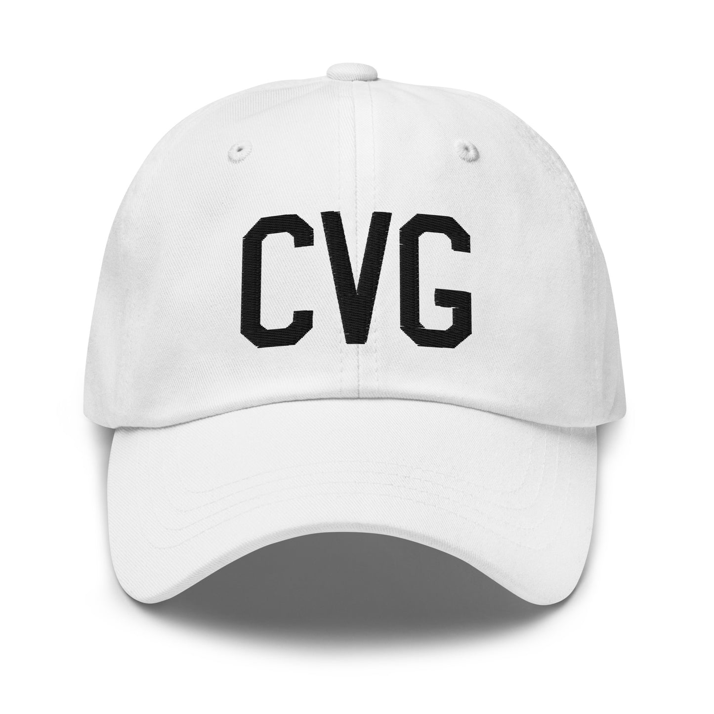 Airport Code Baseball Cap - Black • CVG Cincinnati • YHM Designs - Image 18