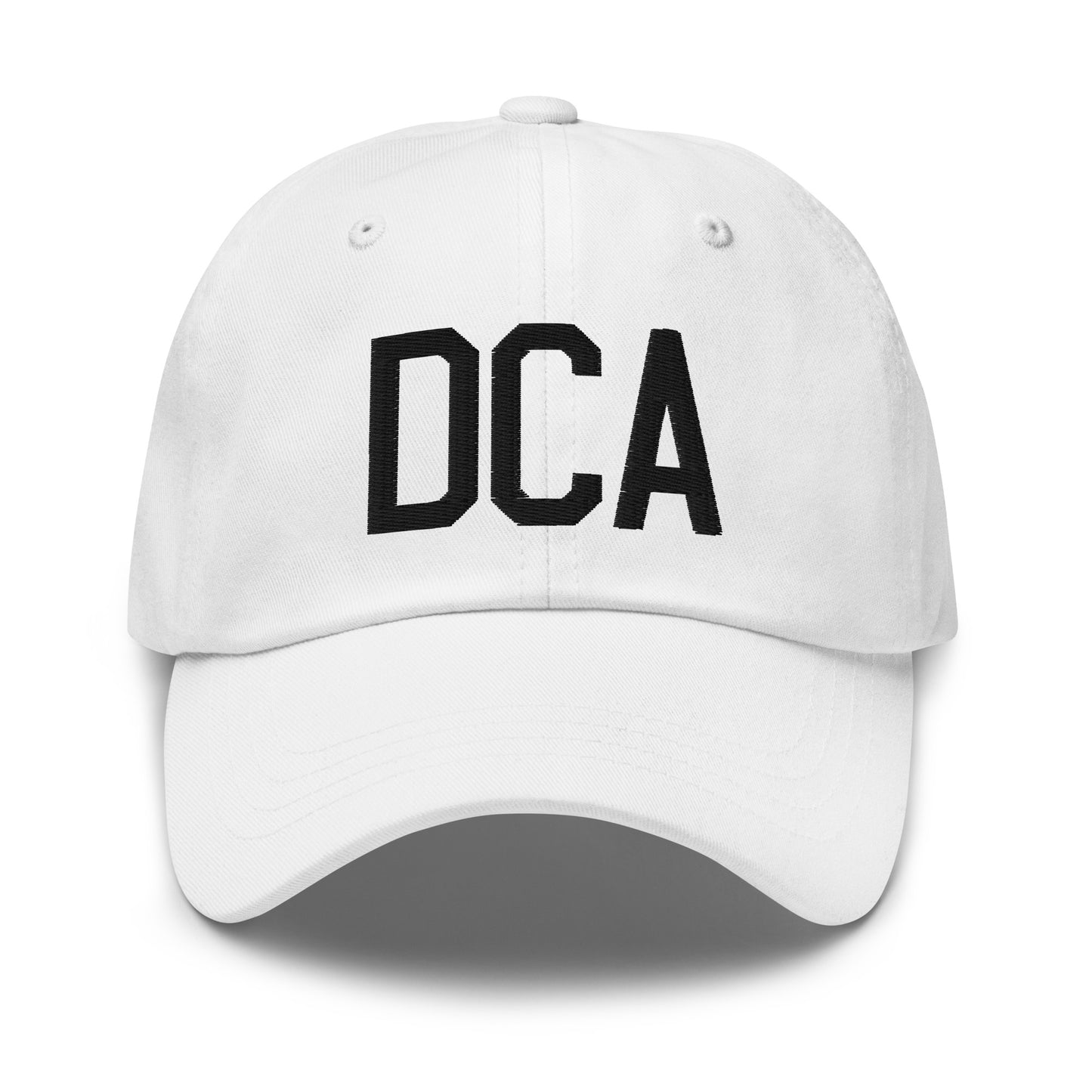 Airport Code Baseball Cap - Black • DCA Washington • YHM Designs - Image 18