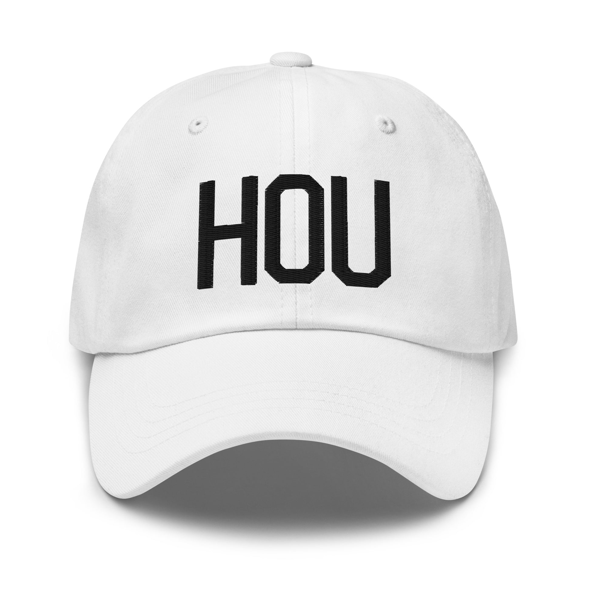Airport Code Baseball Cap - Black • HOU Houston • YHM Designs - Image 18