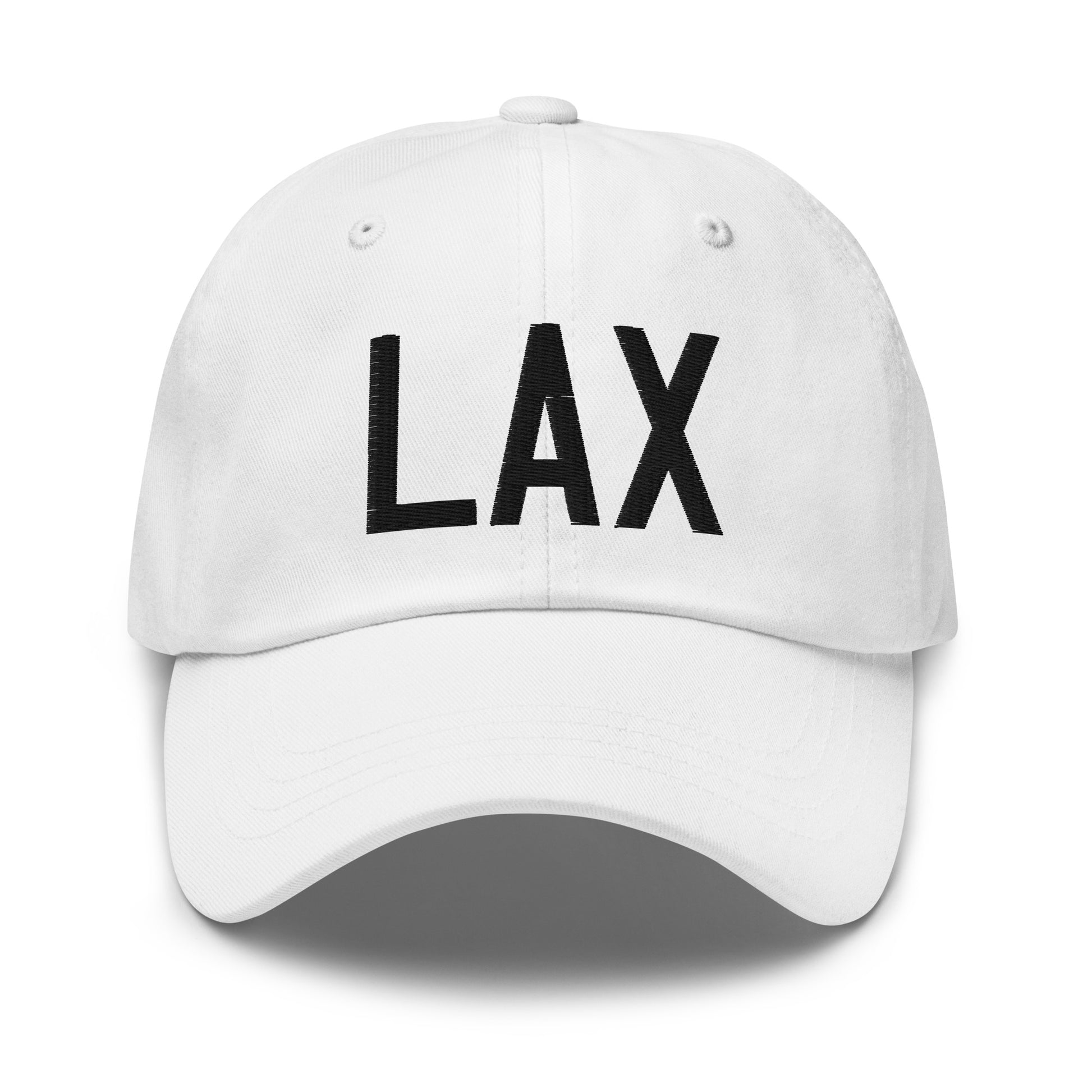 Airport Code Baseball Cap - Black • LAX Los Angeles • YHM Designs - Image 18