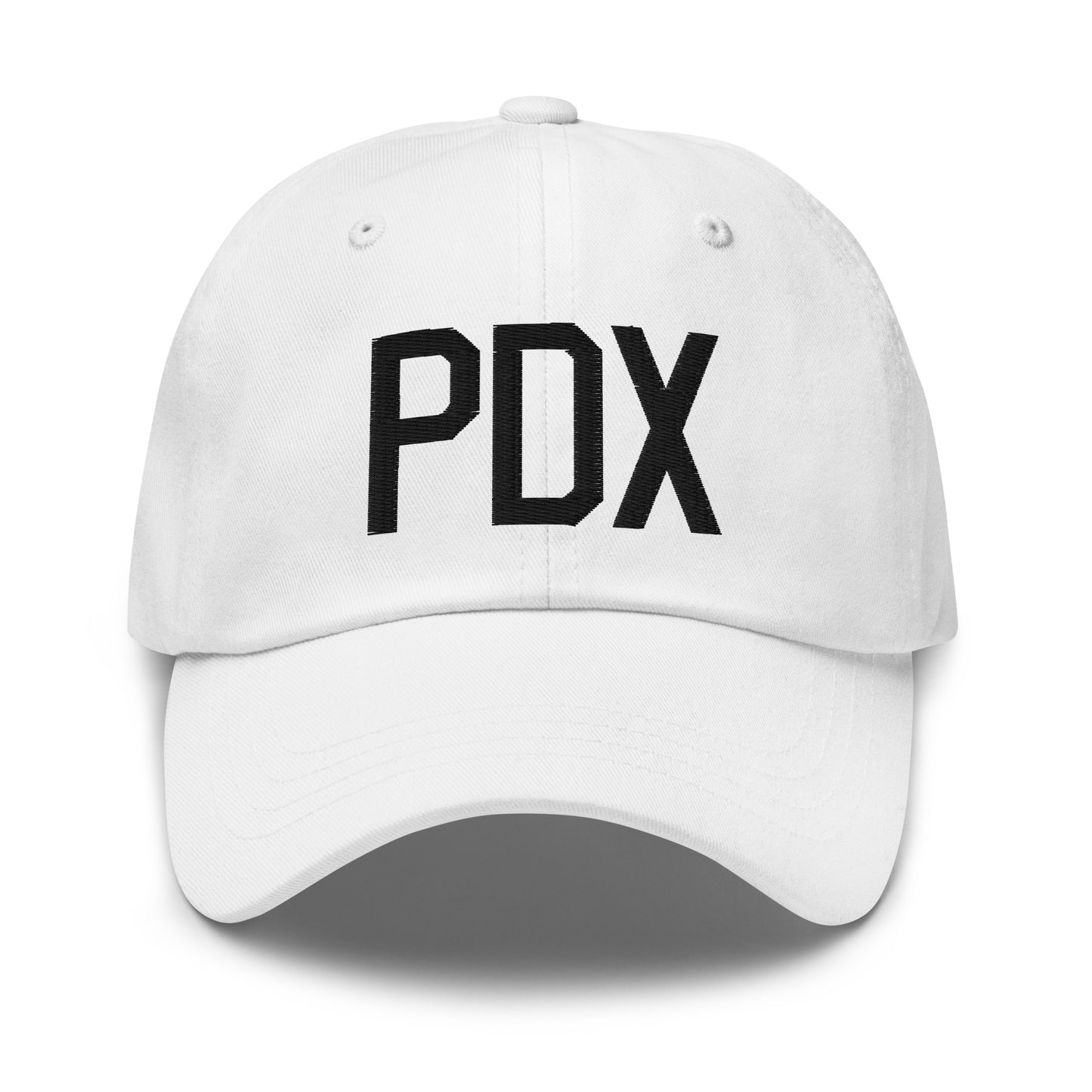 Airport Code Baseball Cap - Black • PDX Portland • YHM Designs - Image 18