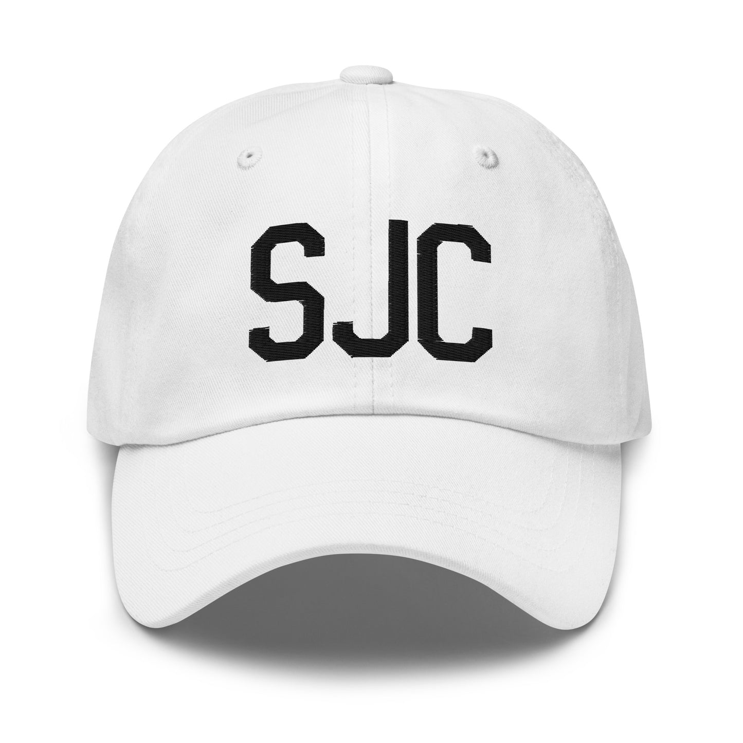 Airport Code Baseball Cap - Black • SJC San Jose • YHM Designs - Image 18