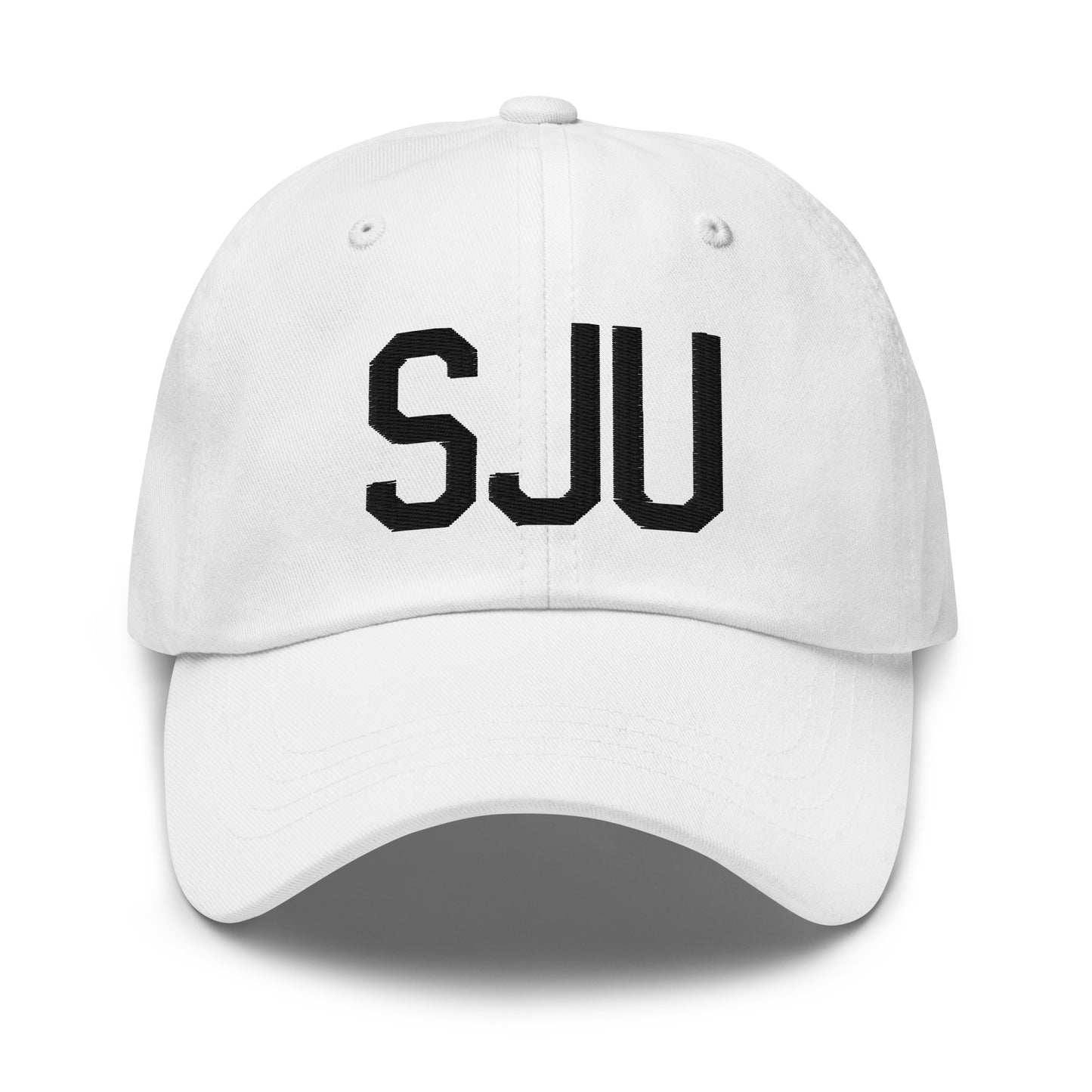 Airport Code Baseball Cap - Black • SJU San Juan • YHM Designs - Image 18