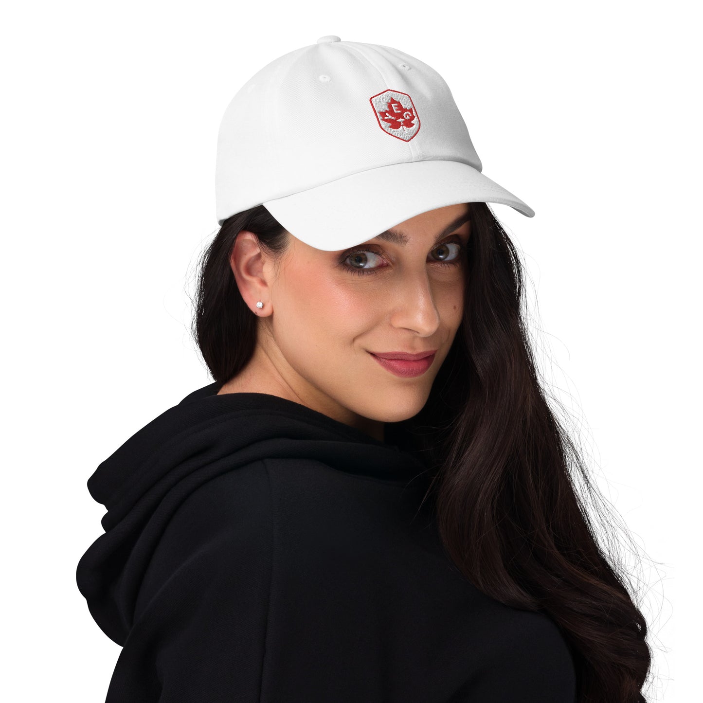 Maple Leaf Baseball Cap - Red/White • YEG Edmonton • YHM Designs - Image 04