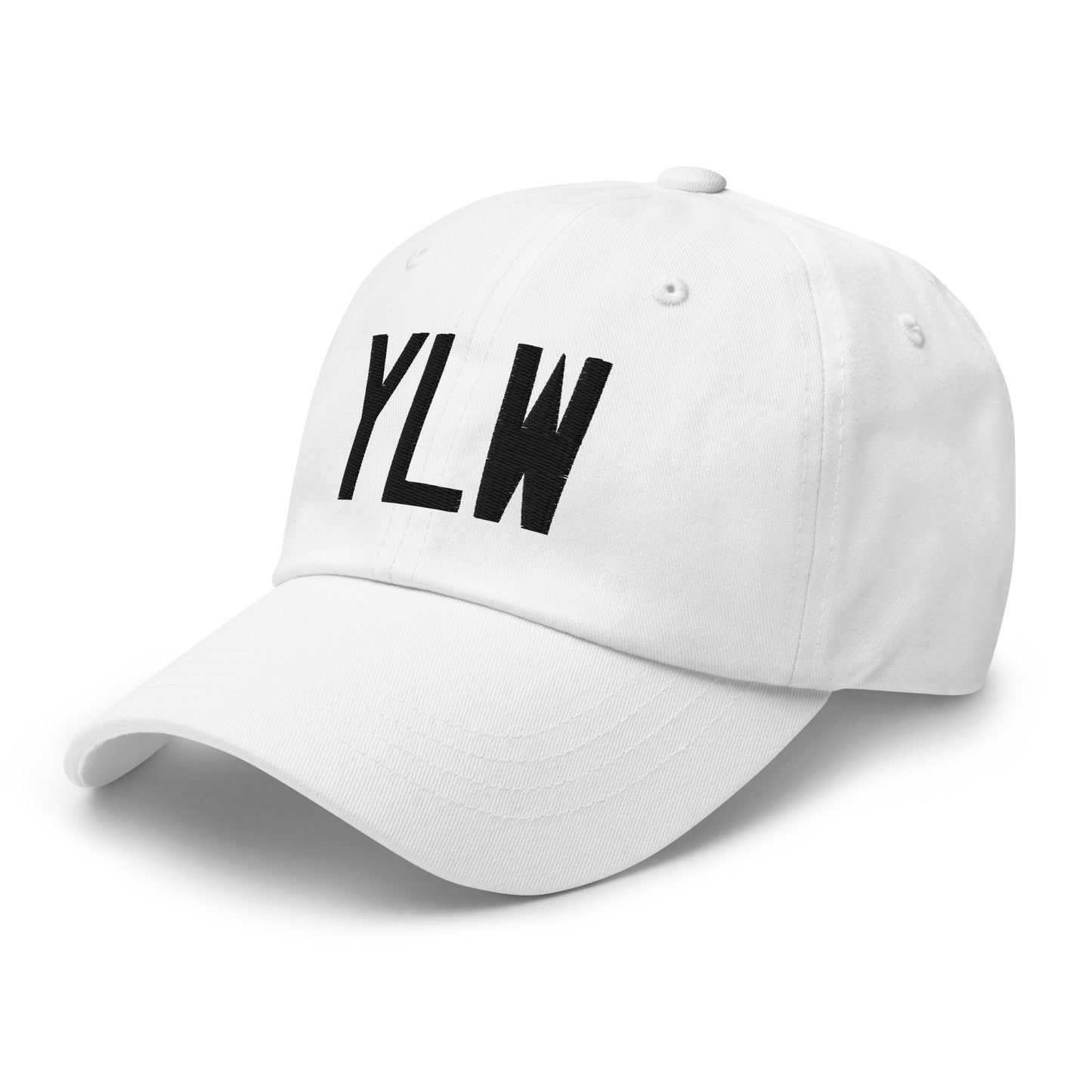 Airport Code Baseball Cap - Black • YLW Kelowna • YHM Designs - Image 20