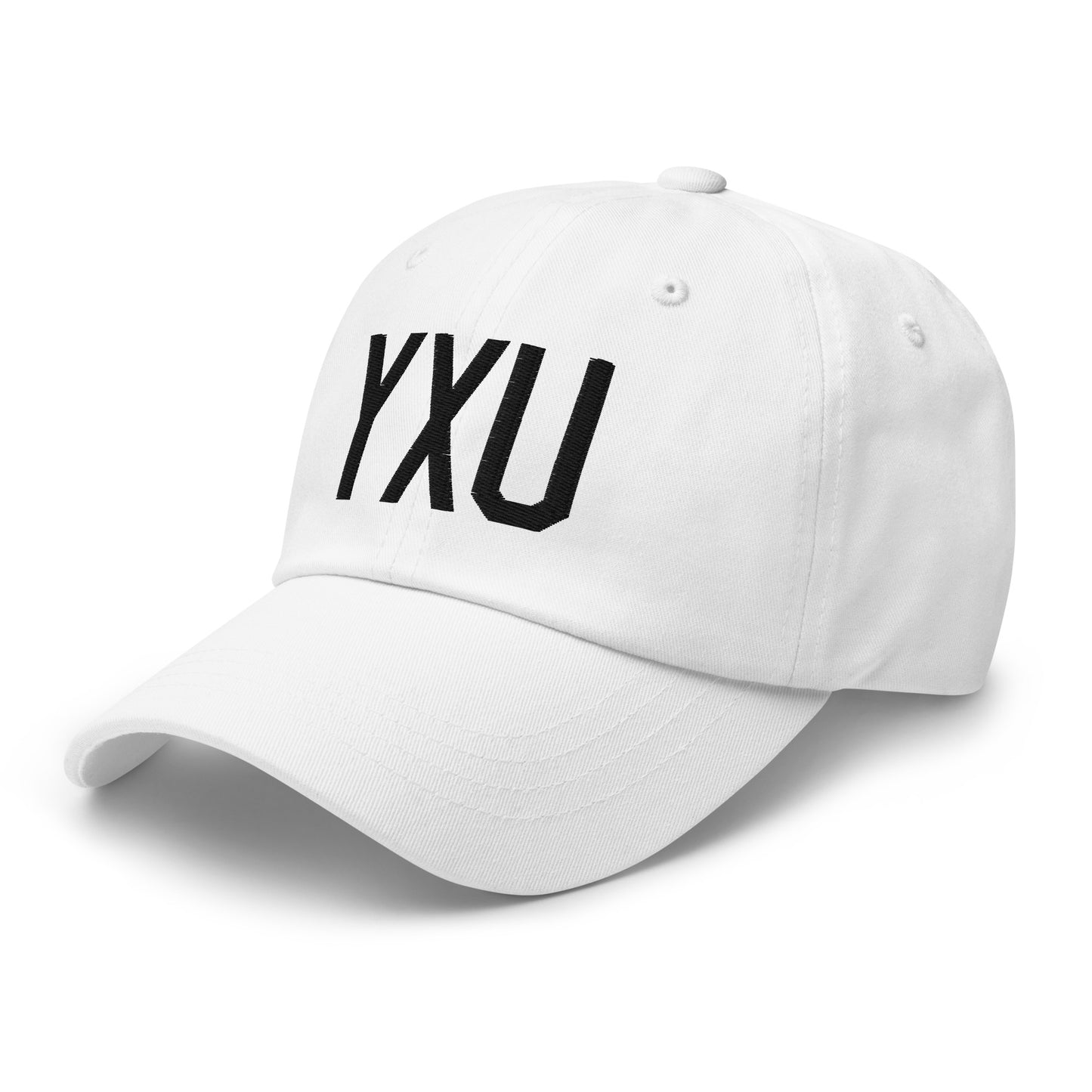 Airport Code Baseball Cap - Black • YXU London • YHM Designs - Image 20