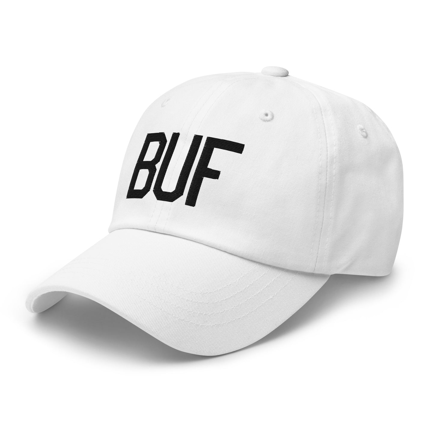 Airport Code Baseball Cap - Black • BUF Buffalo • YHM Designs - Image 20