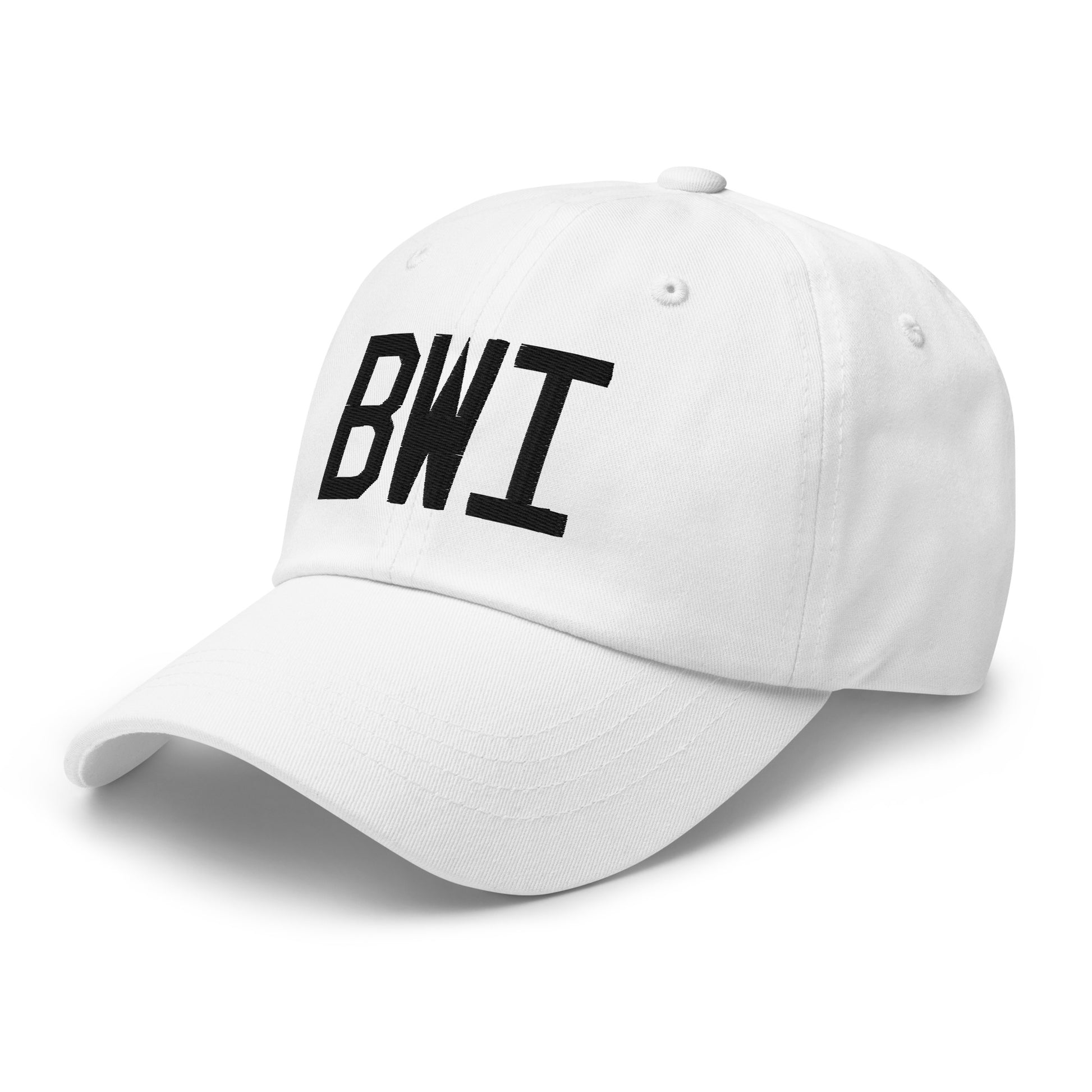 Airport Code Baseball Cap - Black • BWI Baltimore • YHM Designs - Image 20