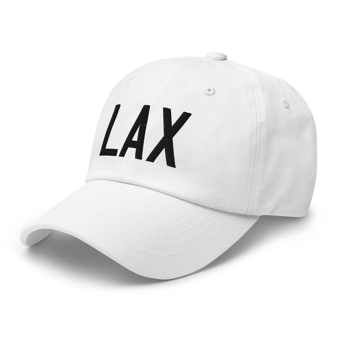 Airport Code Baseball Cap - Black • LAX Los Angeles • YHM Designs - Image 20
