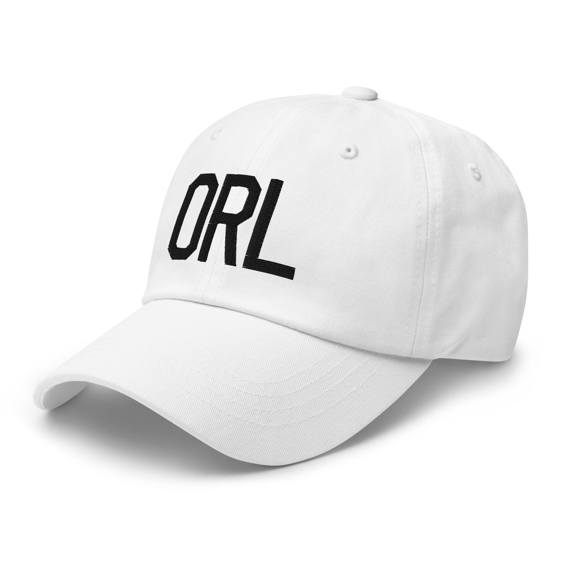 Airport Code Baseball Cap - Black • ORL Orlando • YHM Designs - Image 20