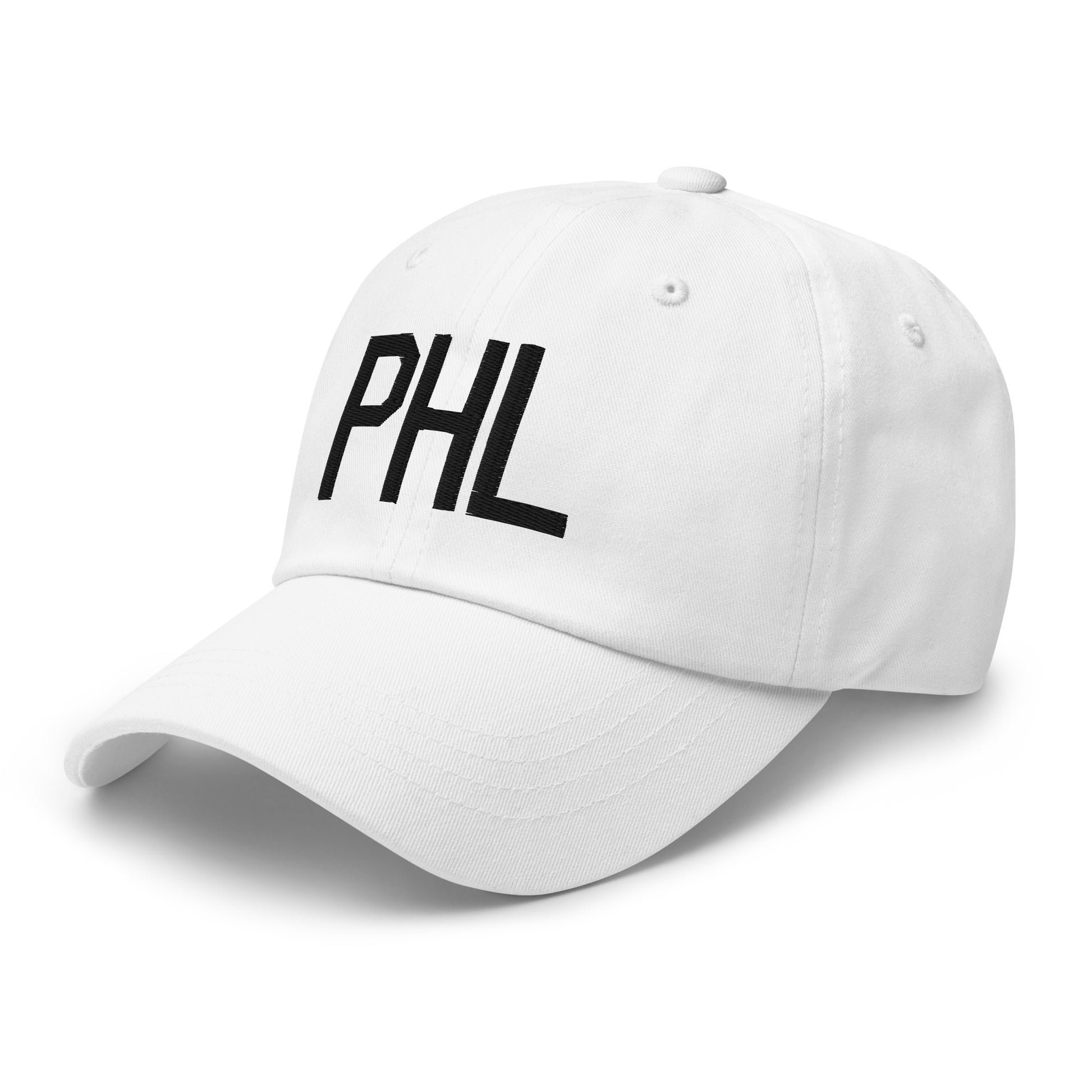 Airport Code Baseball Cap - Black • PHL Philadelphia • YHM Designs - Image 20