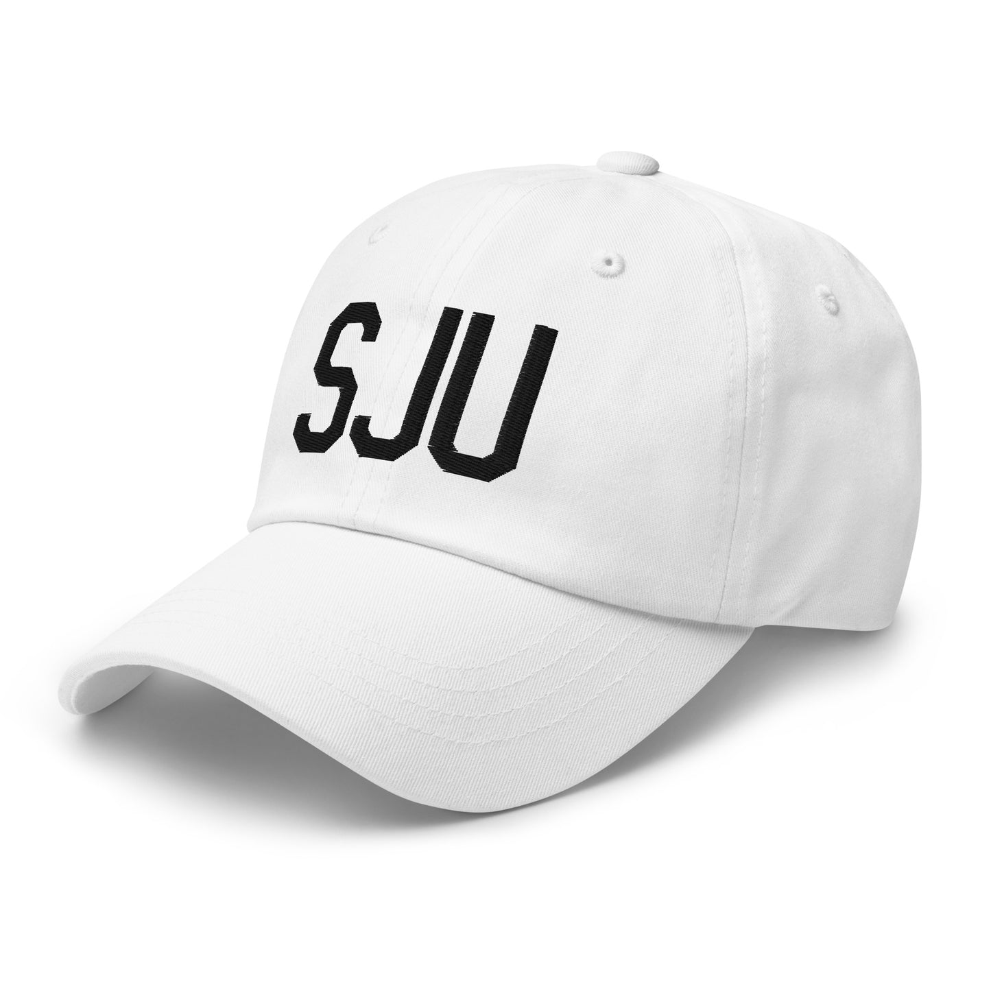 Airport Code Baseball Cap - Black • SJU San Juan • YHM Designs - Image 20