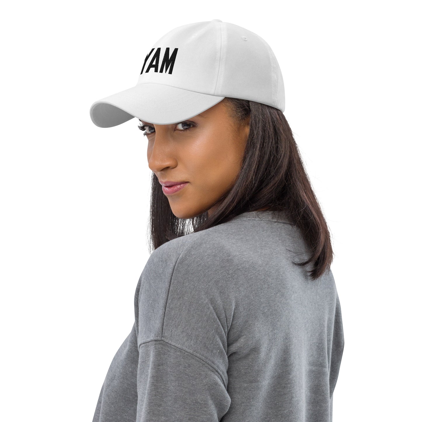 Airport Code Baseball Cap - Black • YAM Sault-Ste-Marie • YHM Designs - Image 09