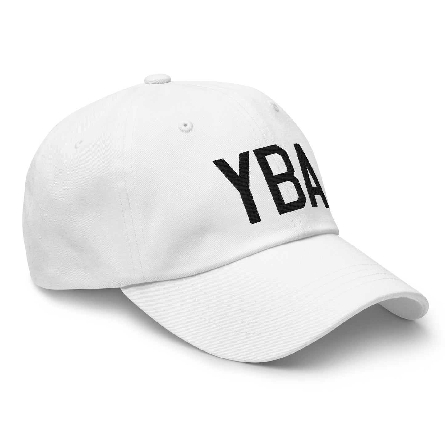 Airport Code Baseball Cap - Black • YBA Banff • YHM Designs - Image 19