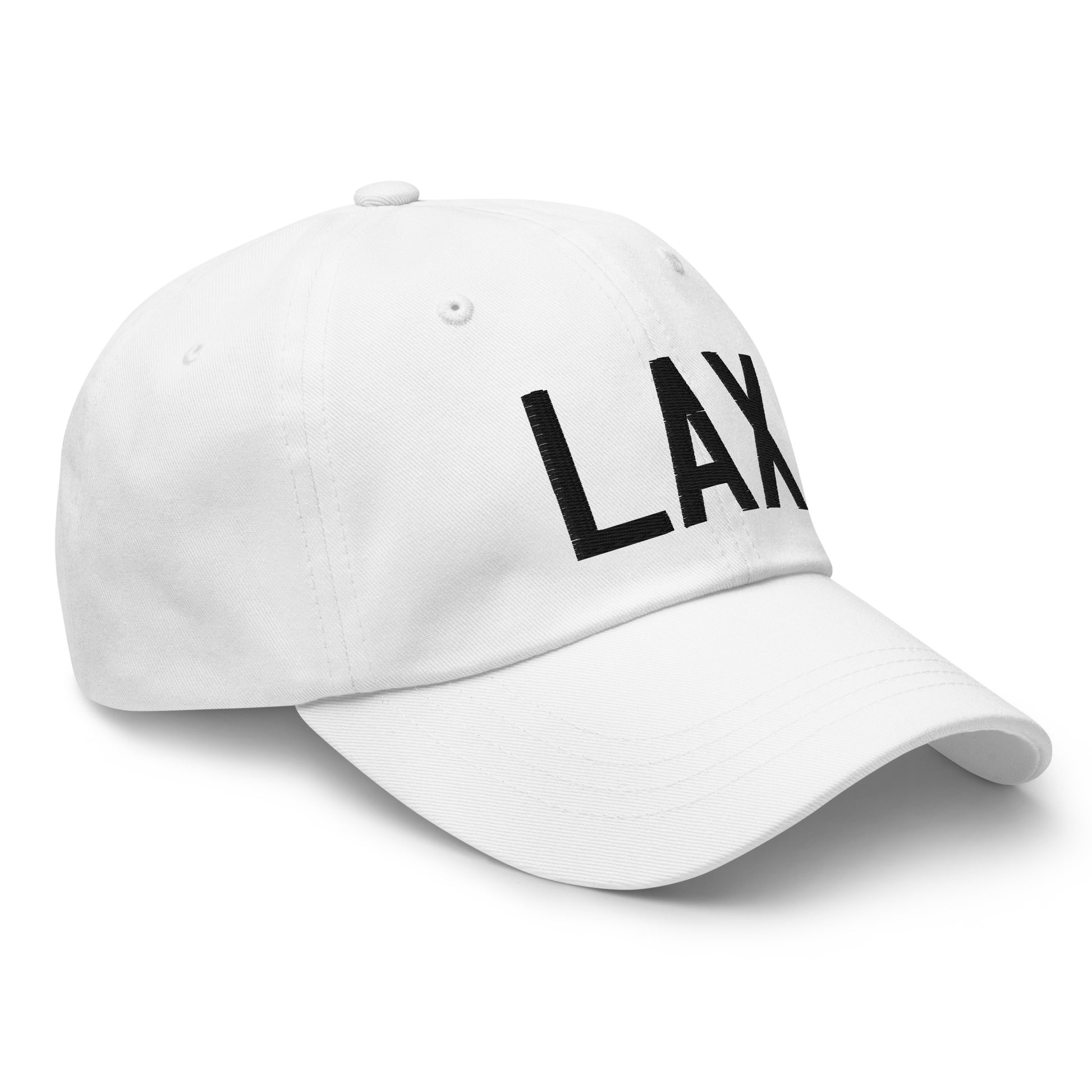 Airport Code Baseball Cap - Black • LAX Los Angeles • YHM Designs - Image 19