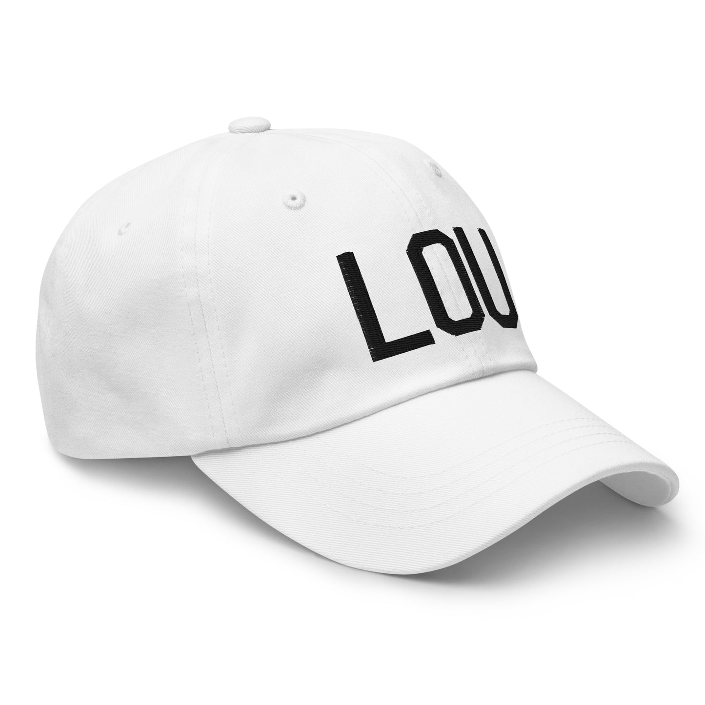 Airport Code Baseball Cap - Black • LOU Louisville • YHM Designs - Image 19