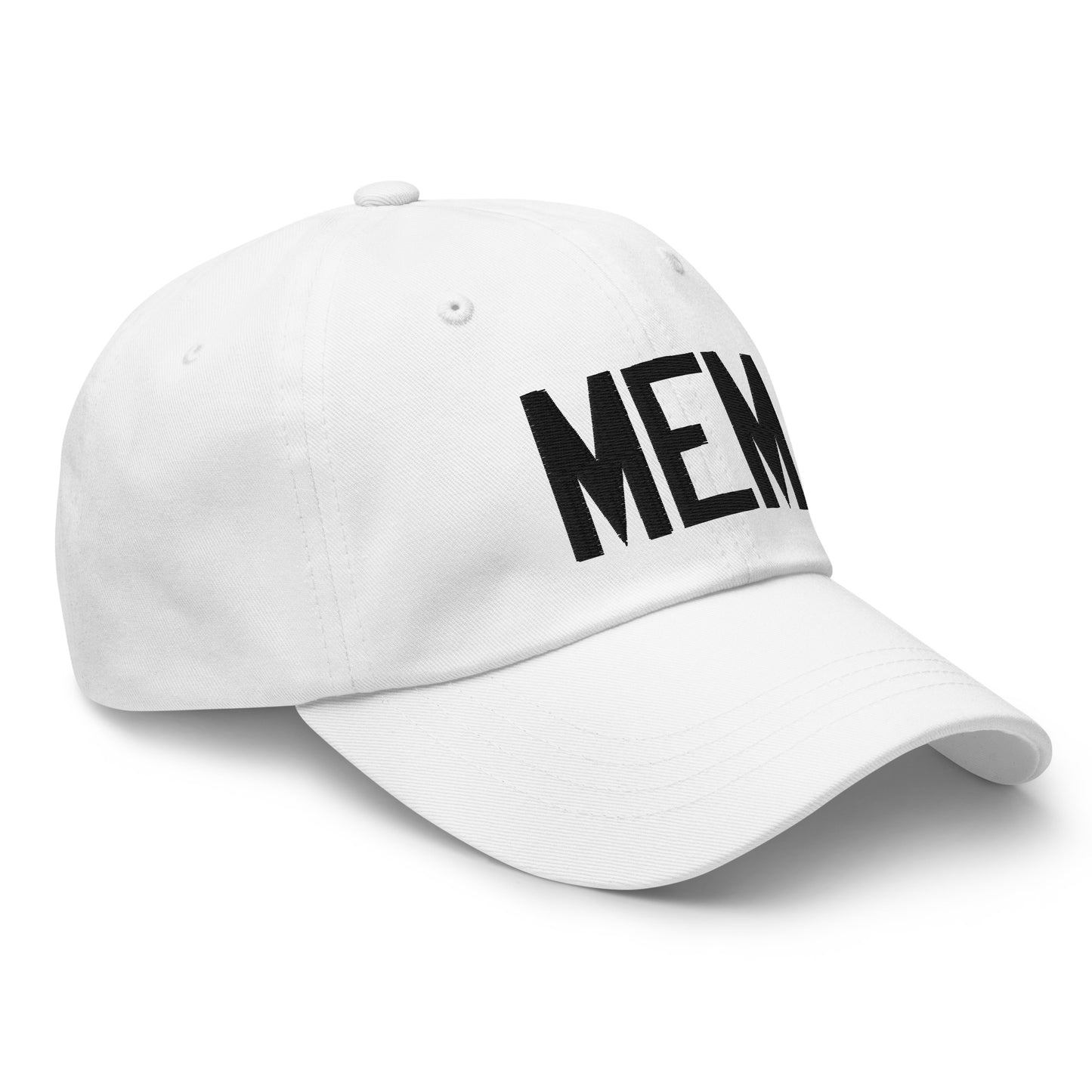 Airport Code Baseball Cap - Black • MEM Memphis • YHM Designs - Image 19