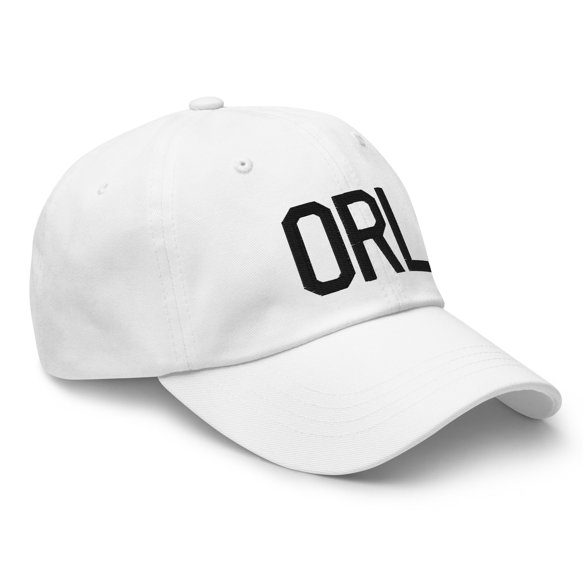 Airport Code Baseball Cap - Black • ORL Orlando • YHM Designs - Image 19