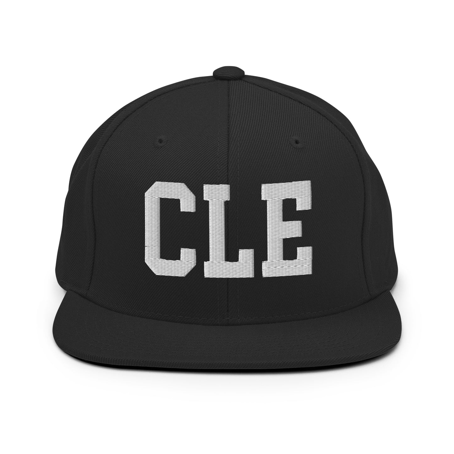 College-Style Classic Snapback Hat • White • CLE Cleveland • YHM Designs - Image 07