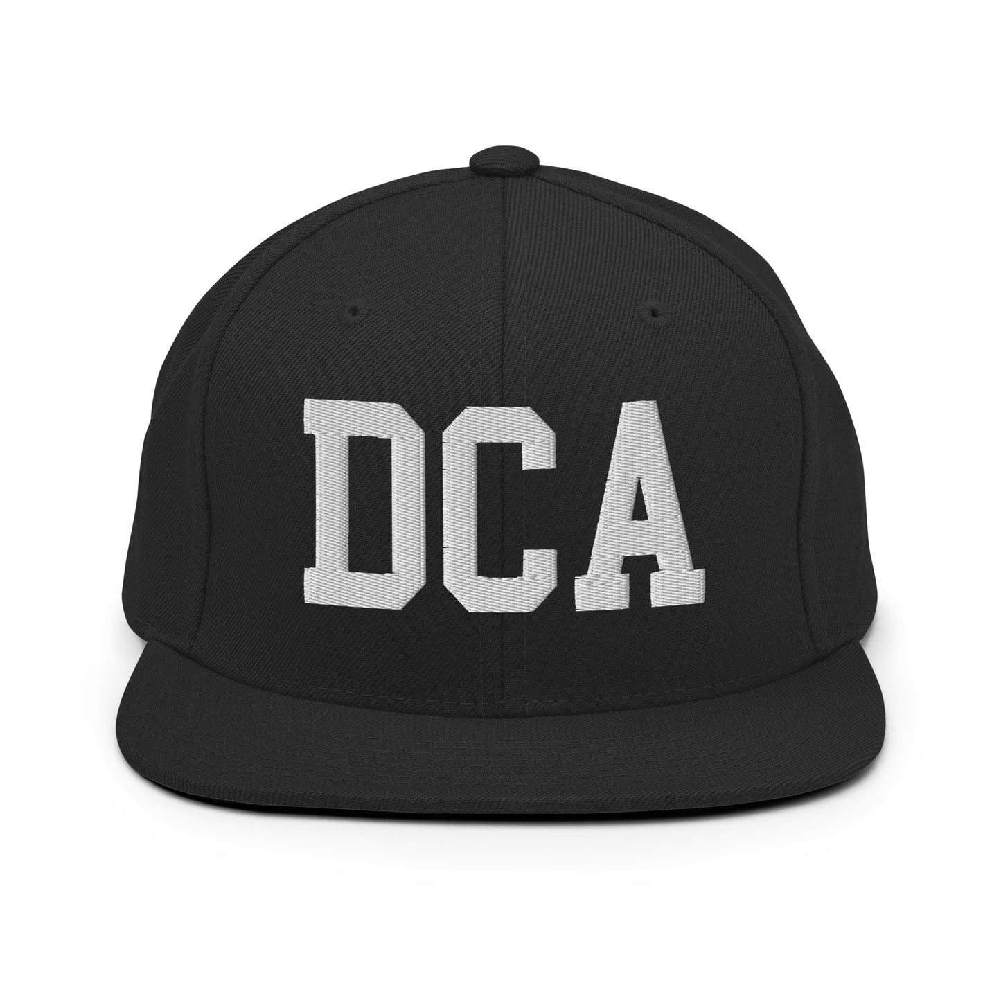 College-Style Classic Snapback Hat • White • DCA Washington • YHM Designs - Image 07