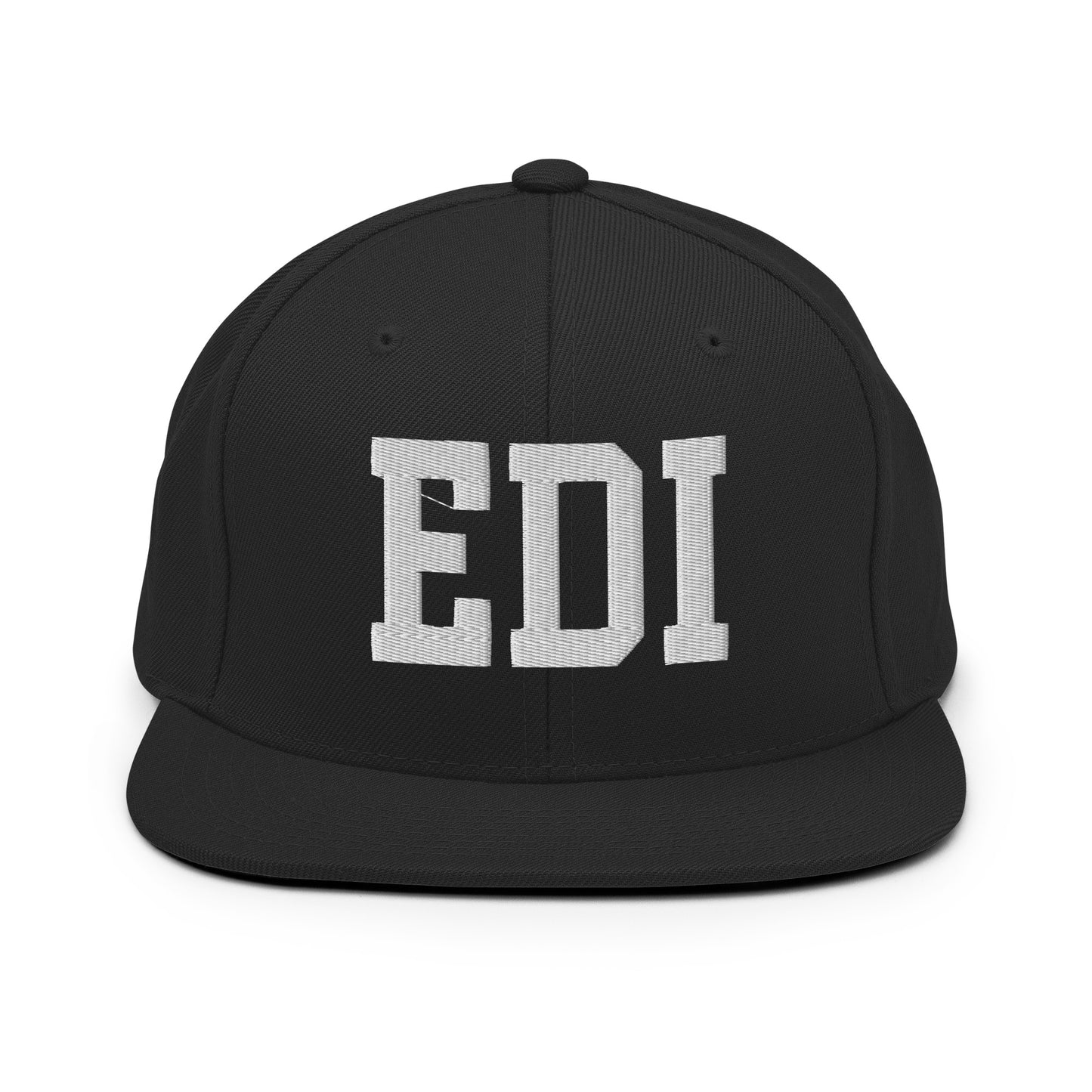 College-Style Classic Snapback Hat • White • EDI Edinburgh Souvenir • YHM Designs - Image 07