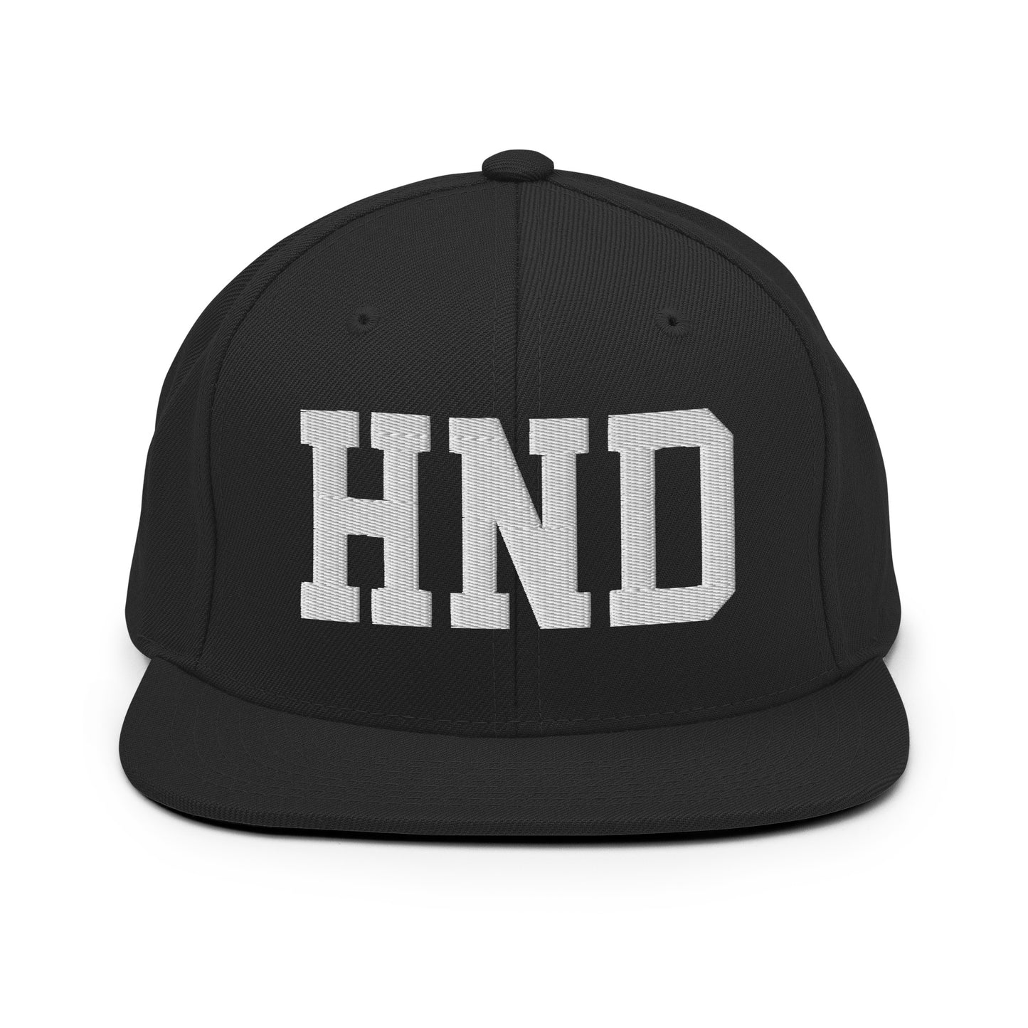 College-Style Classic Snapback Hat • White • HND Tokyo Souvenir • YHM Designs - Image 07