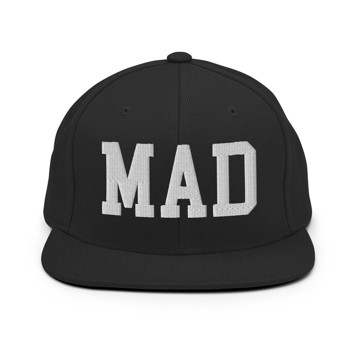 College-Style Classic Snapback Hat • White • MAD Madrid • YHM Designs - Image 07