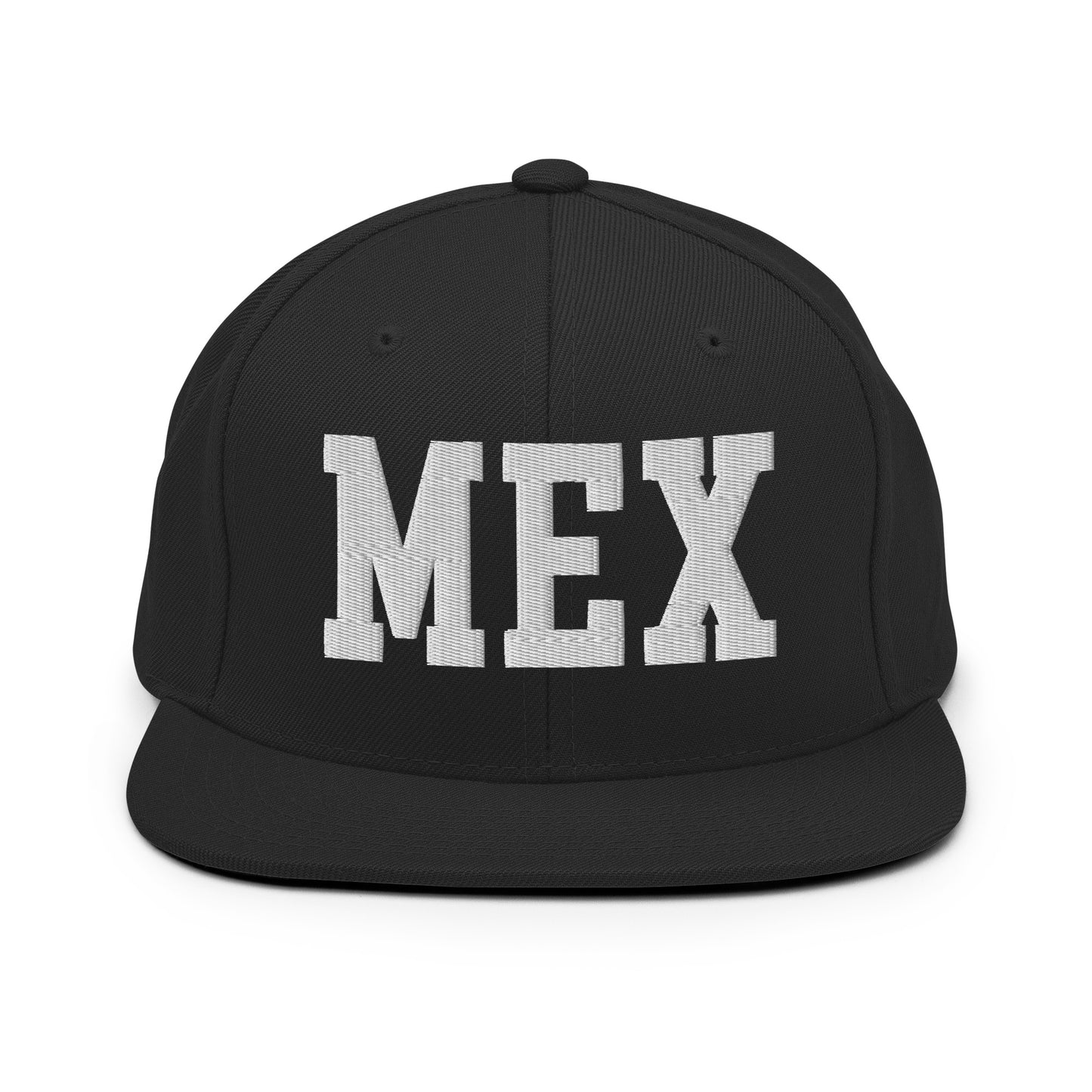 College-Style Classic Snapback Hat • White • MEX Mexico City Souvenir • YHM Designs - Image 07