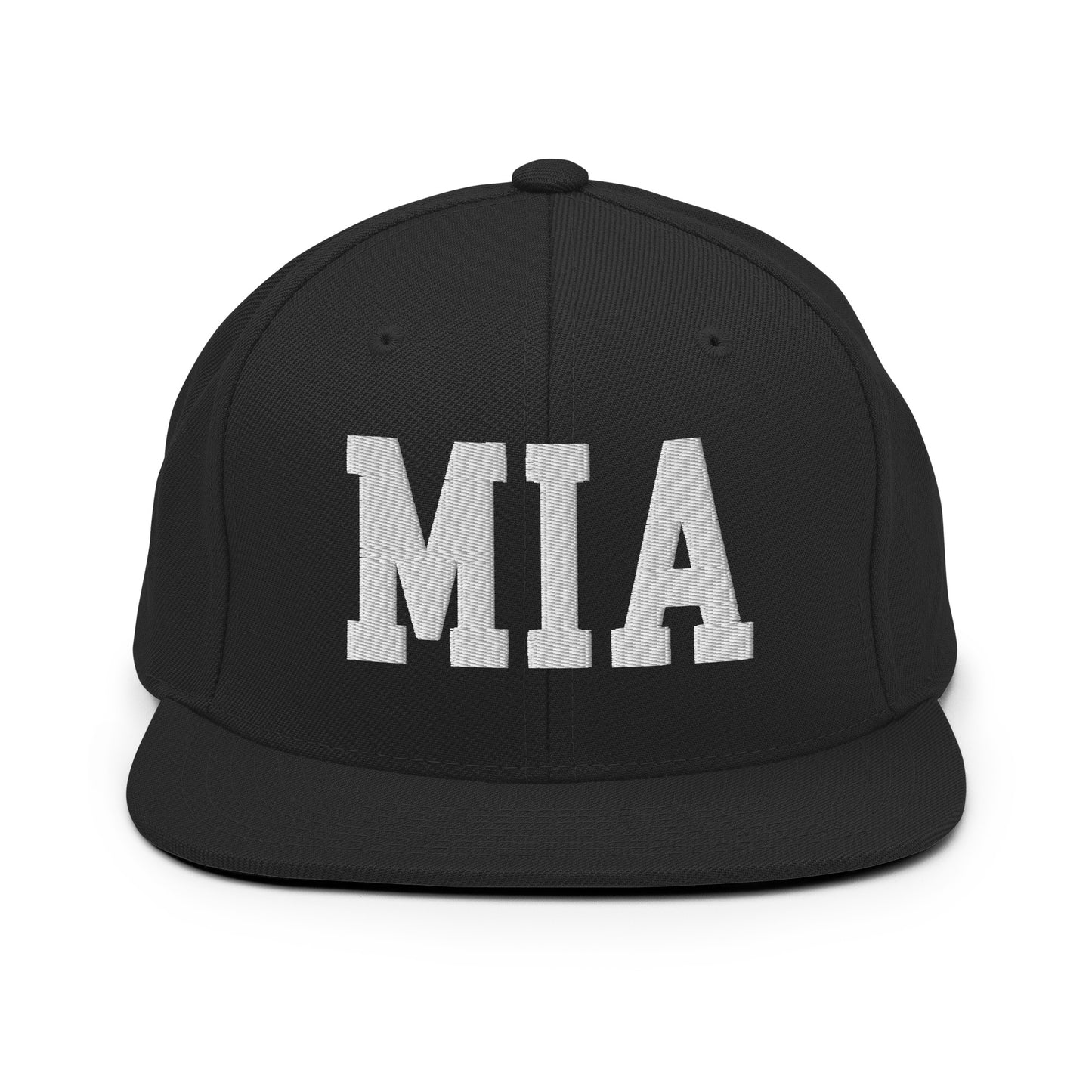 College-Style Classic Snapback Hat • White • MIA Miami • YHM Designs - Image 07