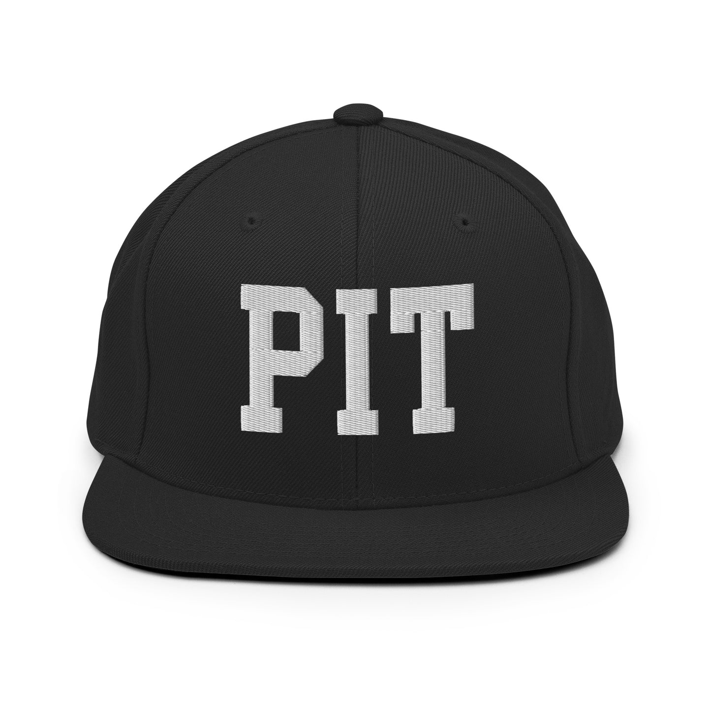 College-Style Classic Snapback Hat • White • PIT Pittsburgh Souvenir • YHM Designs - Image 07