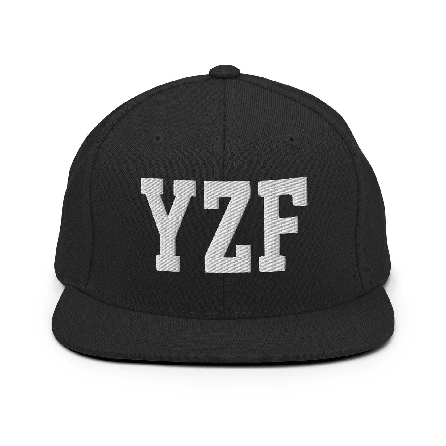 College-Style Classic Snapback Hat • White • YZF Yellowknife Souvenir • YHM Designs - Image 07