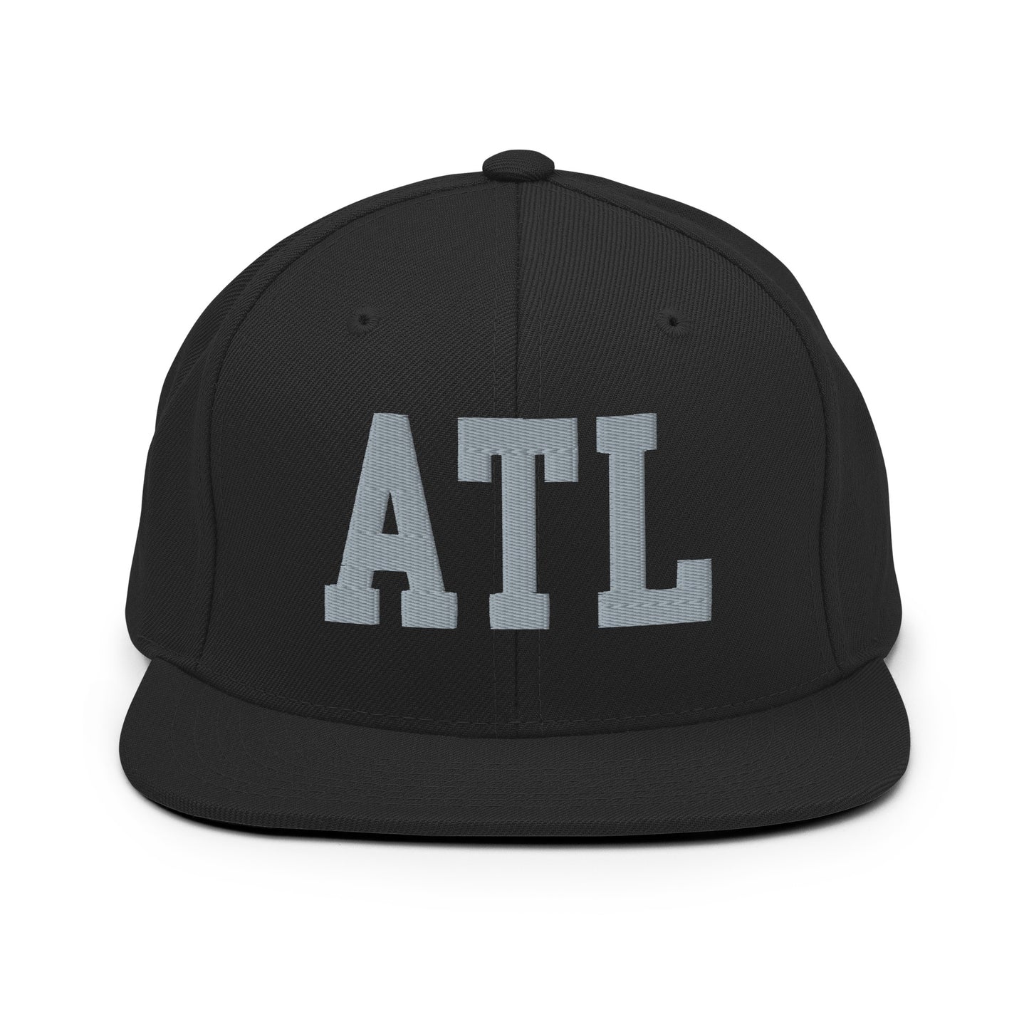 College-Style Classic Snapback Hat • Grey • ATL Atlanta Souvenir • YHM Designs - Image 07