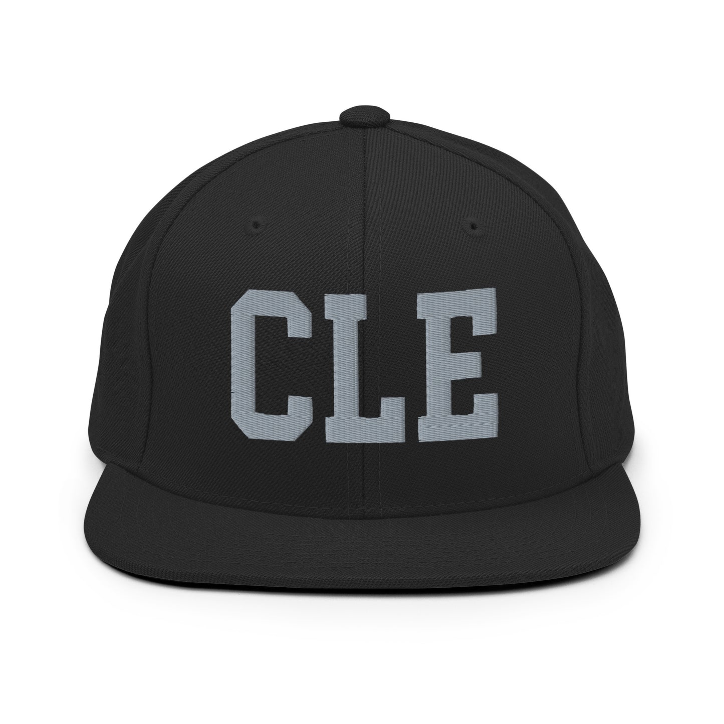 College-Style Classic Snapback Hat • Grey • CLE Cleveland Souvenir • YHM Designs - Image 07