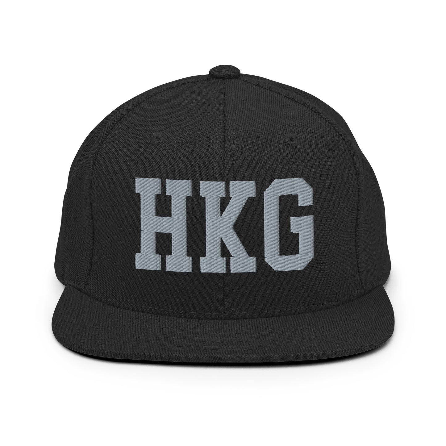 College-Style Classic Snapback Hat • Grey • HKG Hong Kong • YHM Designs - Image 07