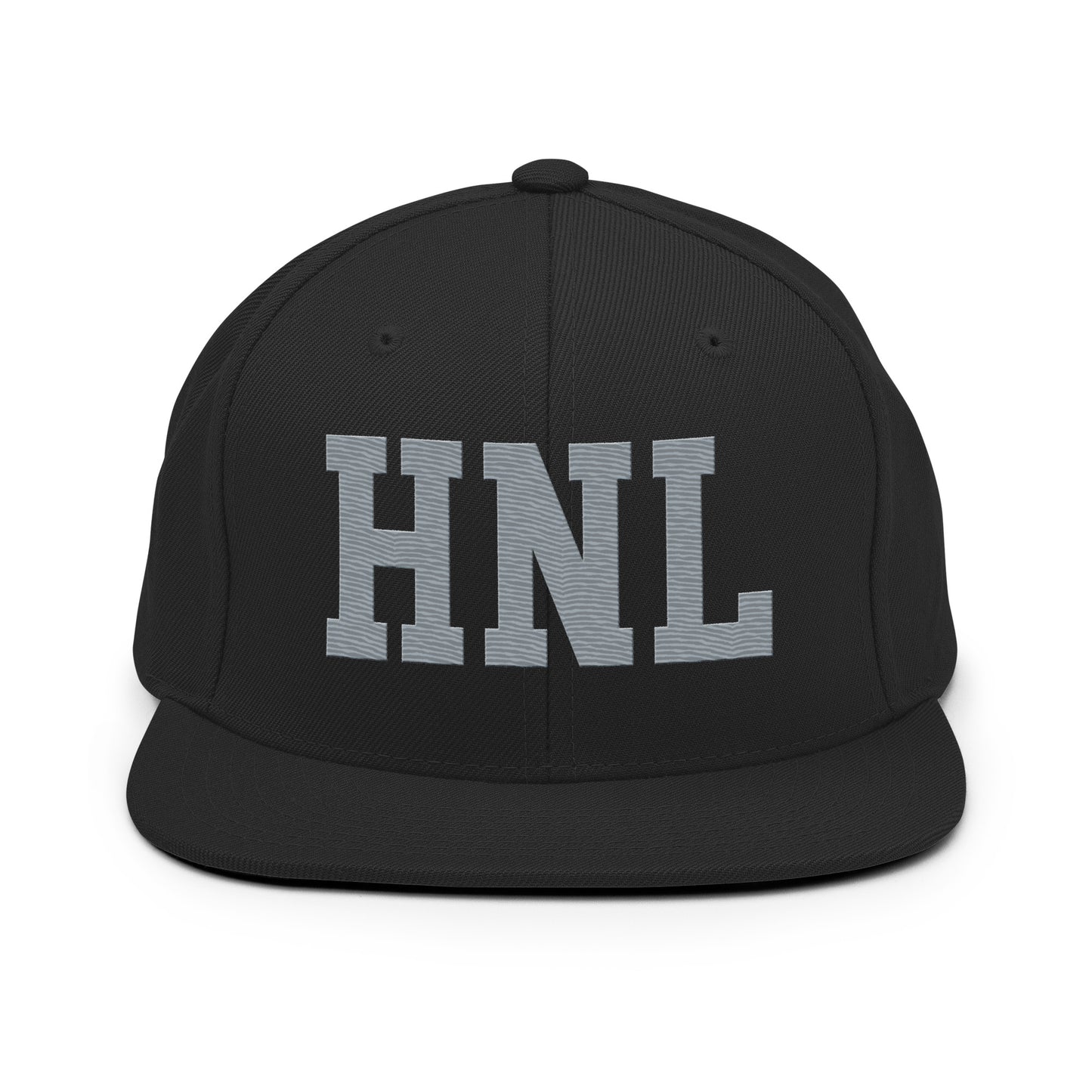 College-Style Classic Snapback Hat • Grey • HNL Honolulu Souvenir • YHM Designs - Image 07