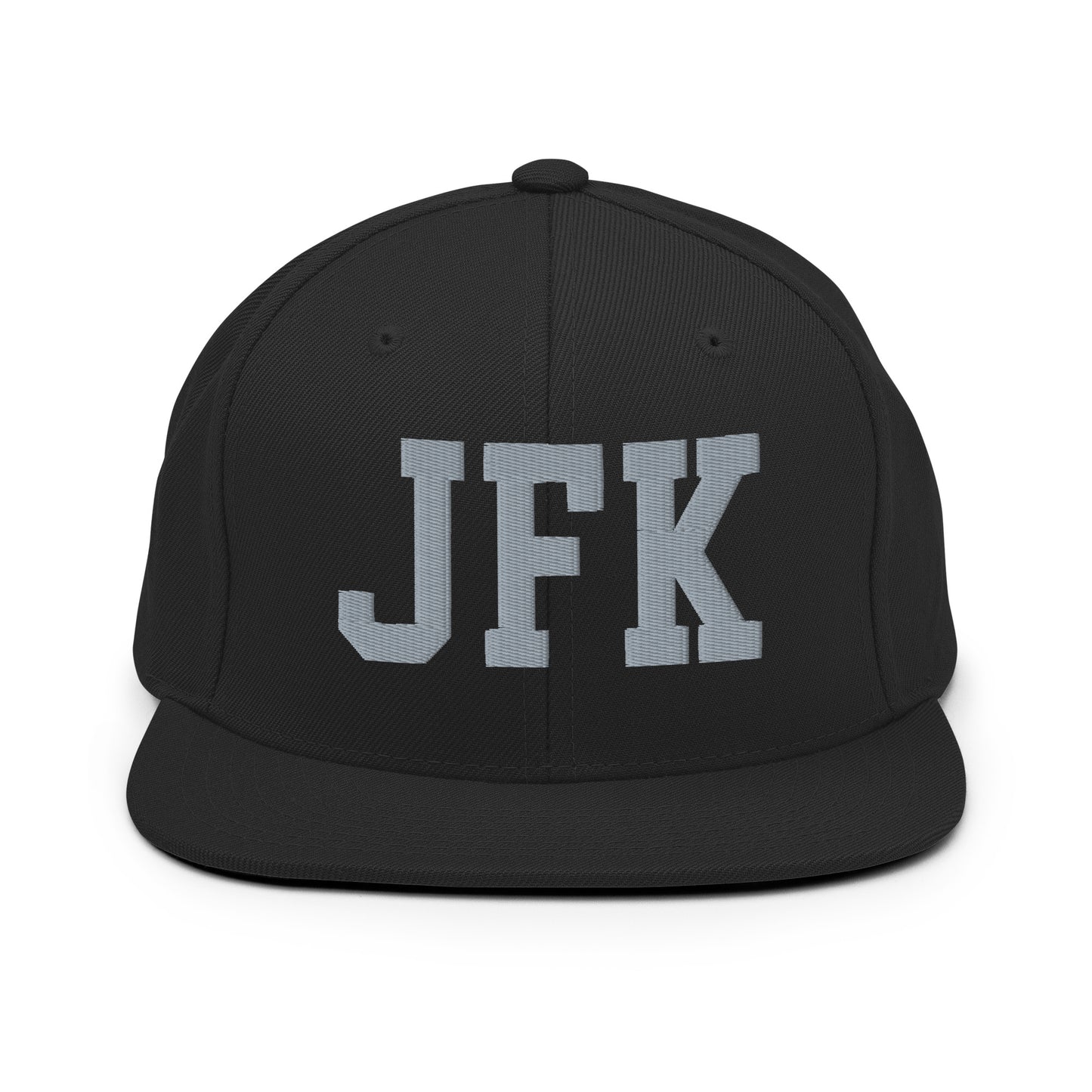 College-Style Classic Snapback Hat • Grey • JFK New York City Souvenir • YHM Designs - Image 07