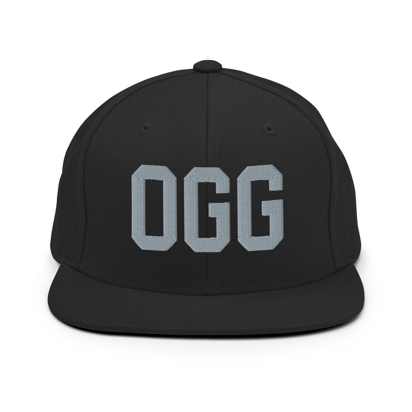 College-Style Classic Snapback Hat • Grey • OGG Maui Souvenir • YHM Designs - Image 07