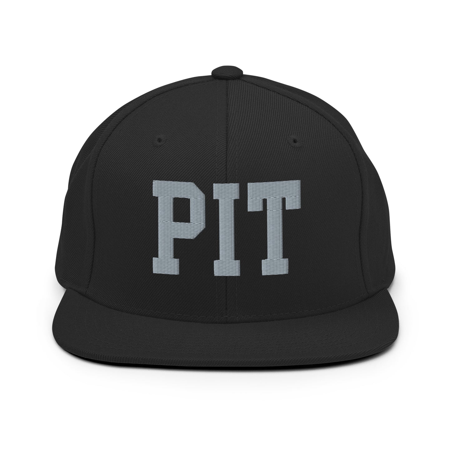 College-Style Classic Snapback Hat • Grey • PIT Pittsburgh Souvenir • YHM Designs - Image 07