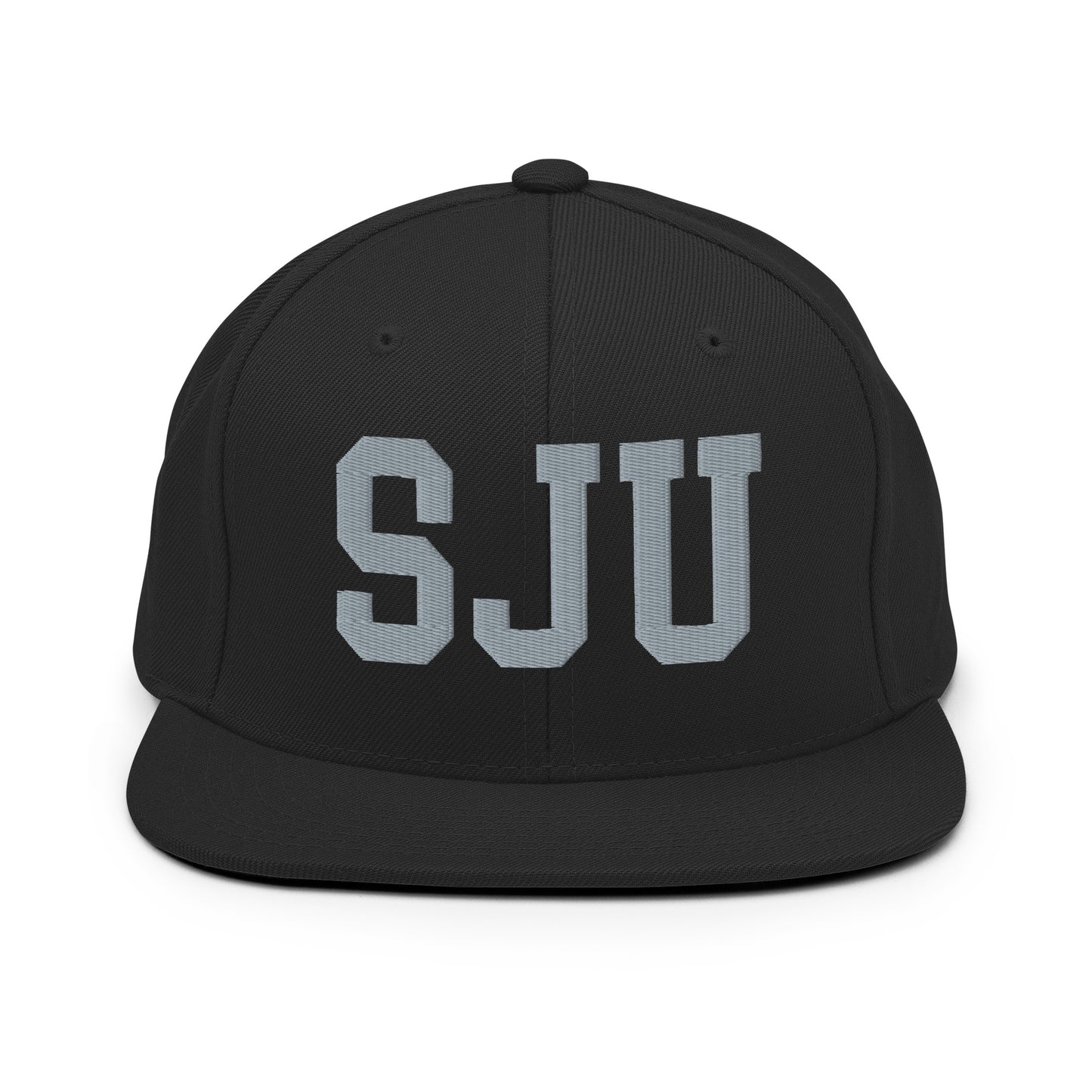 College-Style Classic Snapback Hat • Grey • SJU San Juan Souvenir • YHM Designs - Image 07