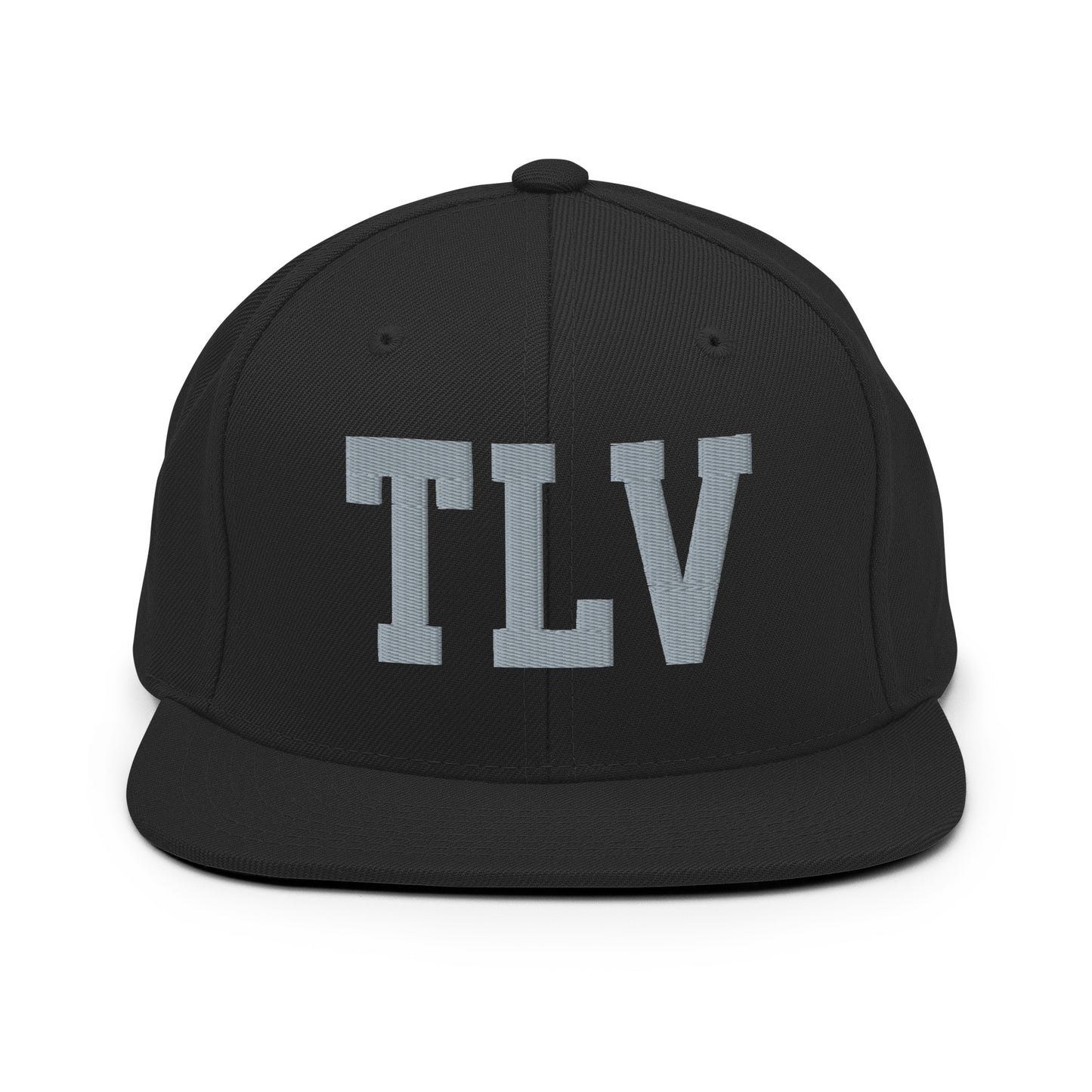 College-Style Classic Snapback Hat • Grey • TLV Tel Aviv • YHM Designs - Image 07