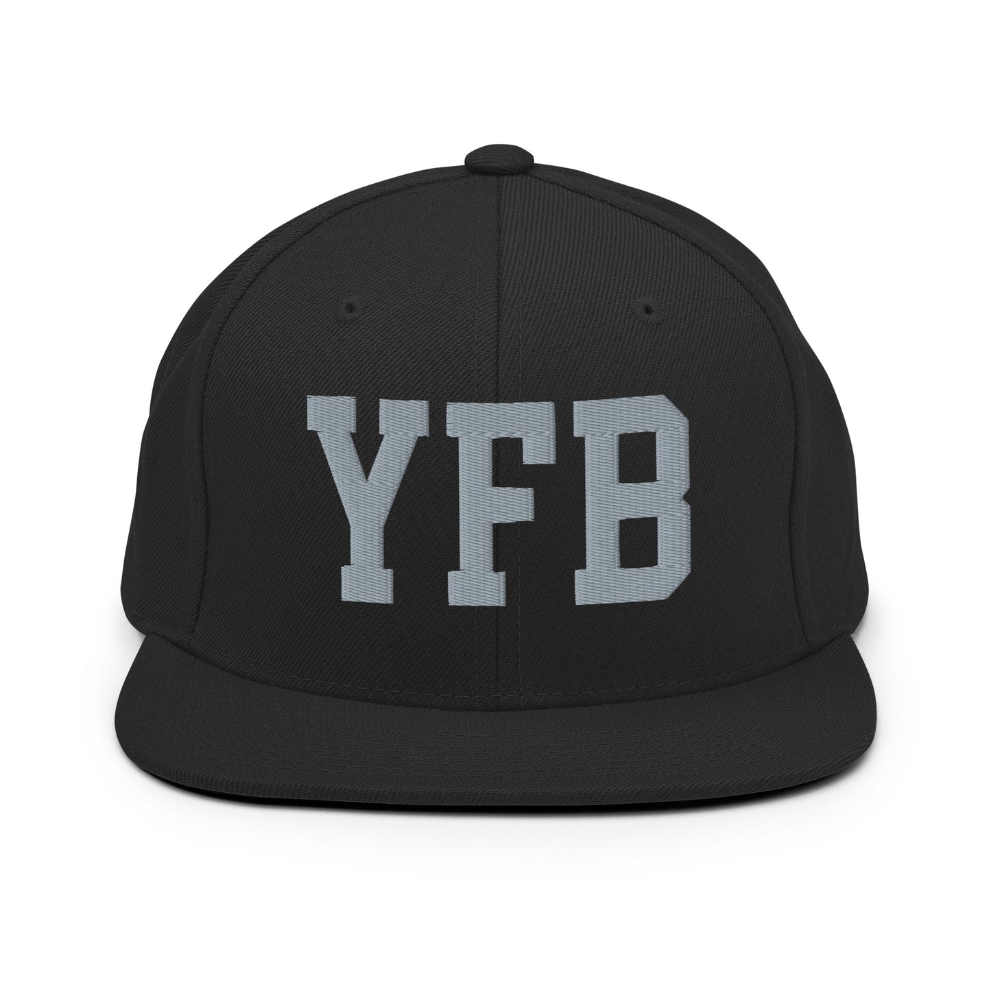 College-Style Classic Snapback Hat • Grey • YFB Iqaluit • YHM Designs - Image 07