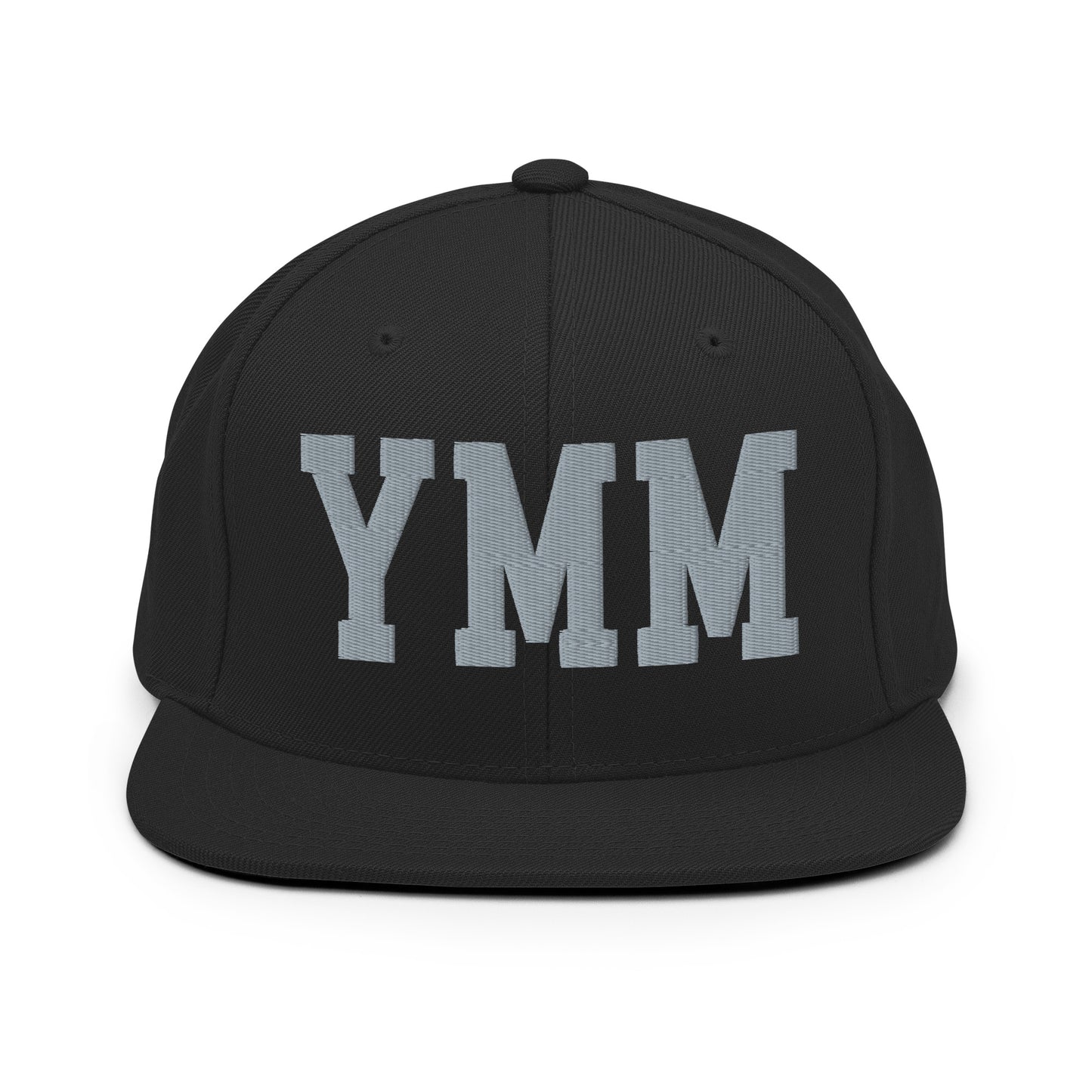 College-Style Classic Snapback Hat • Grey • YMM Fort McMurray • YHM Designs - Image 07