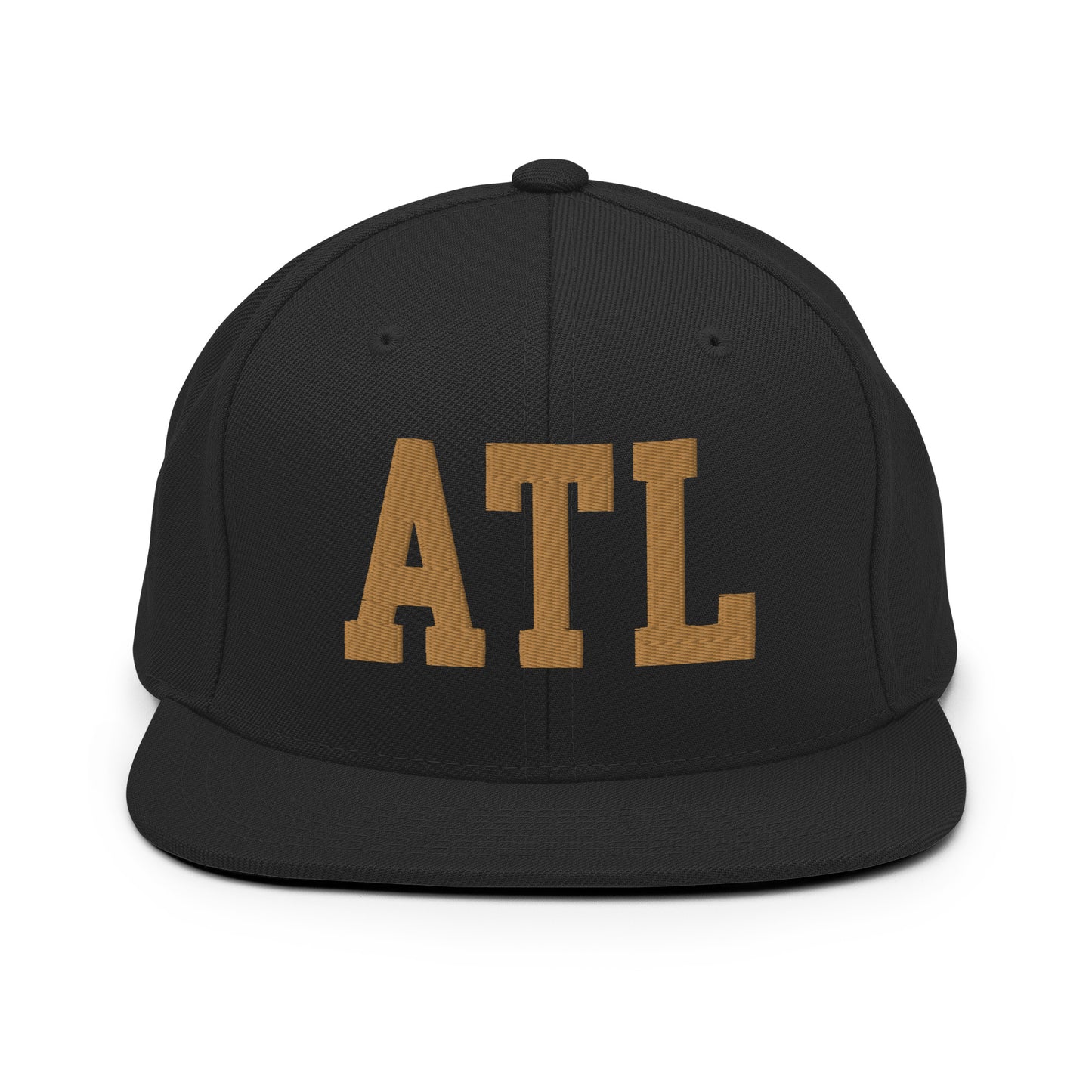College-Style Classic Snapback Hat • Old Gold • ATL Atlanta Souvenir • YHM Designs - Image 07