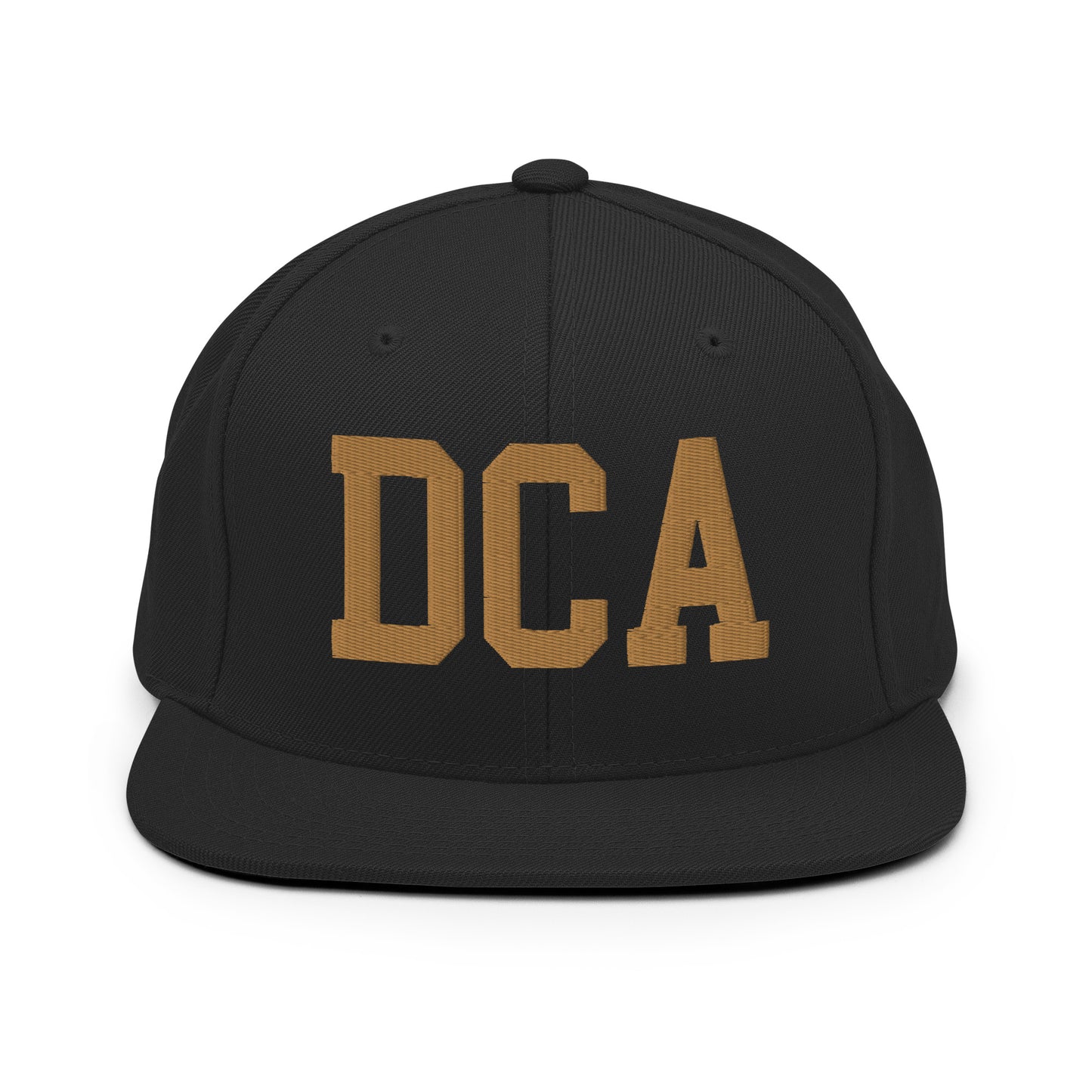 College-Style Classic Snapback Hat • Old Gold • DCA Washington • YHM Designs - Image 07